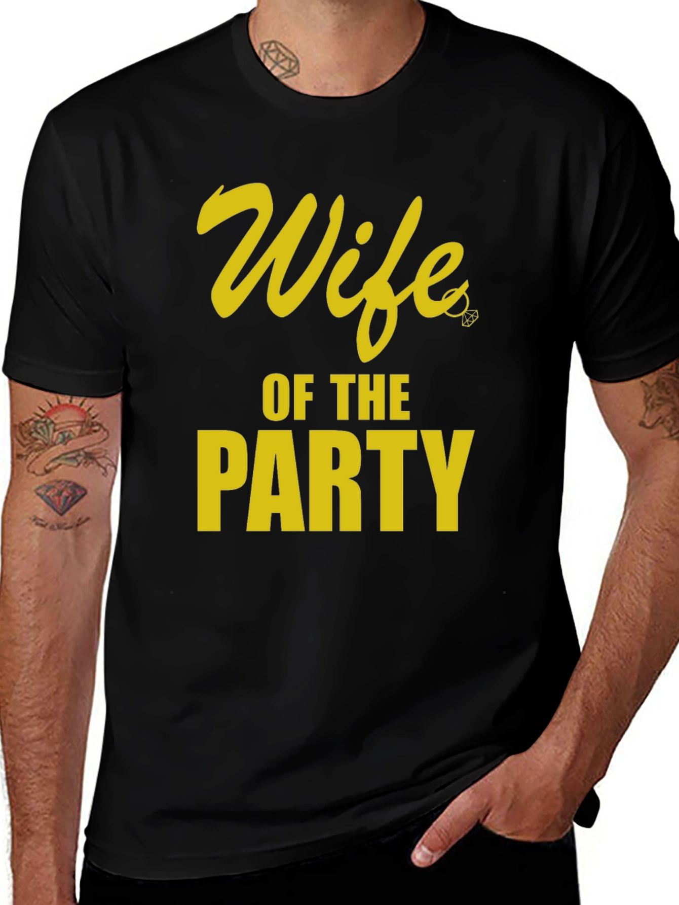 Wife of the Party Graphic Tee - Black