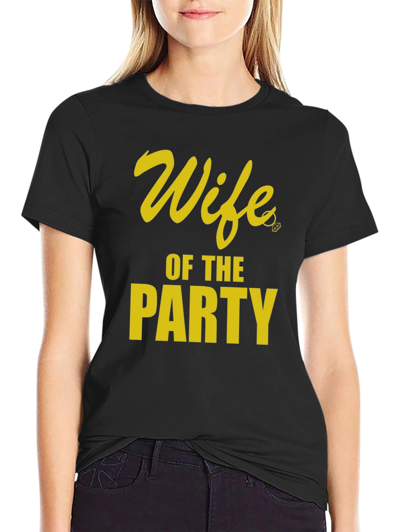 Wife of the Party Graphic Tee - Black