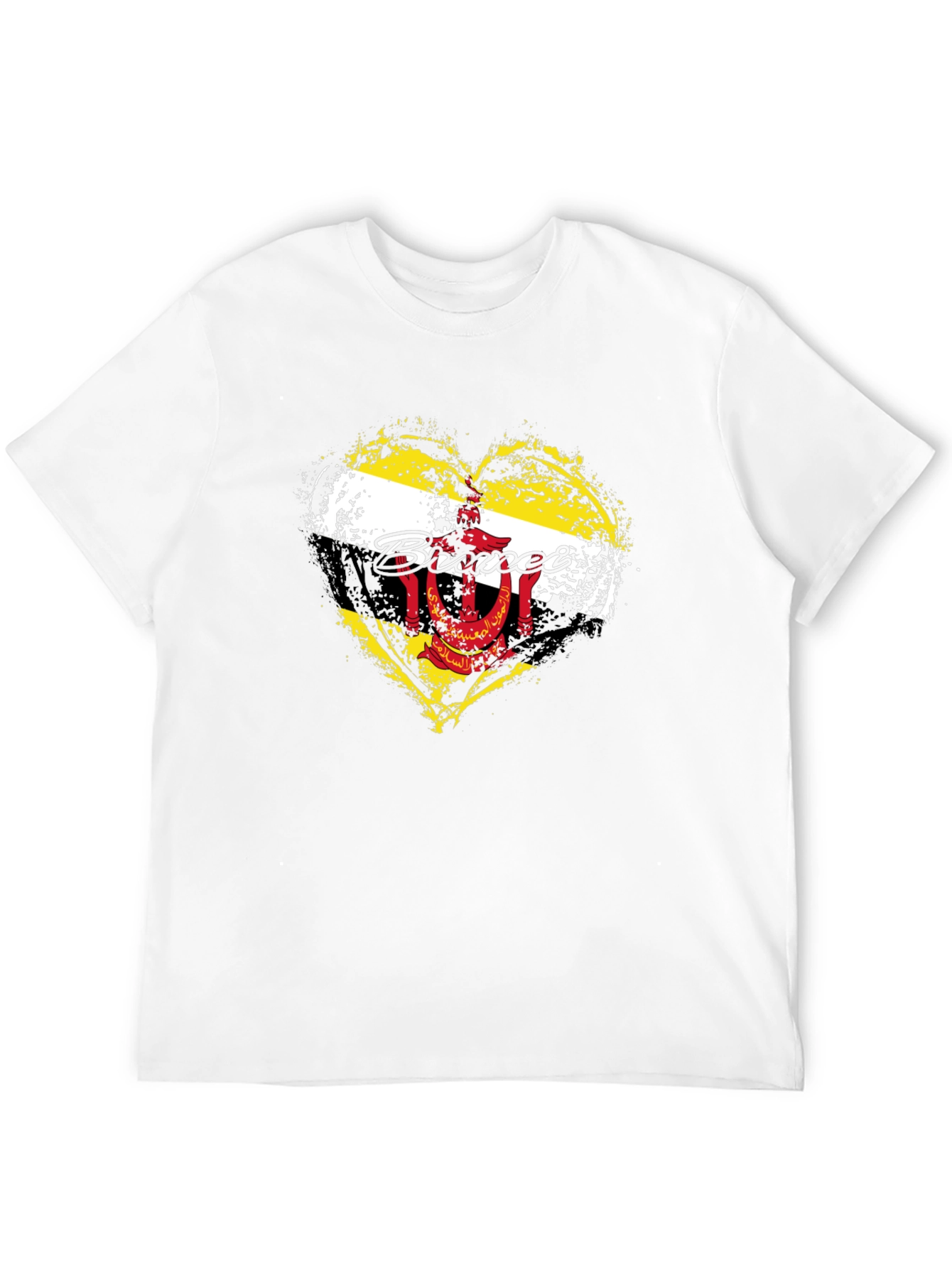 Brunei Flag Heart T-Shirt