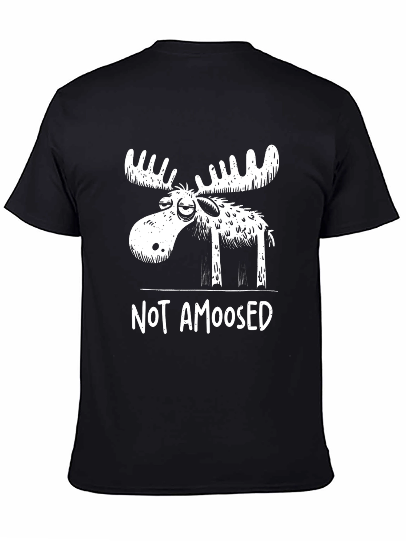 Not Amoosed T-Shirt - Funny Moose Graphic Tee