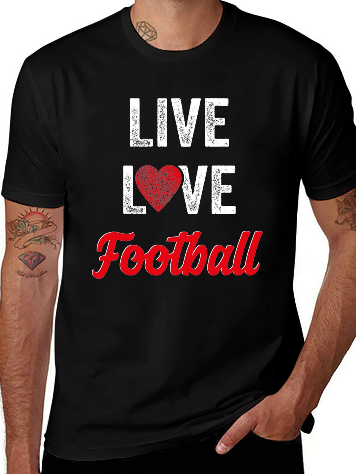 Live Love Football Graphic Tee - Unisex