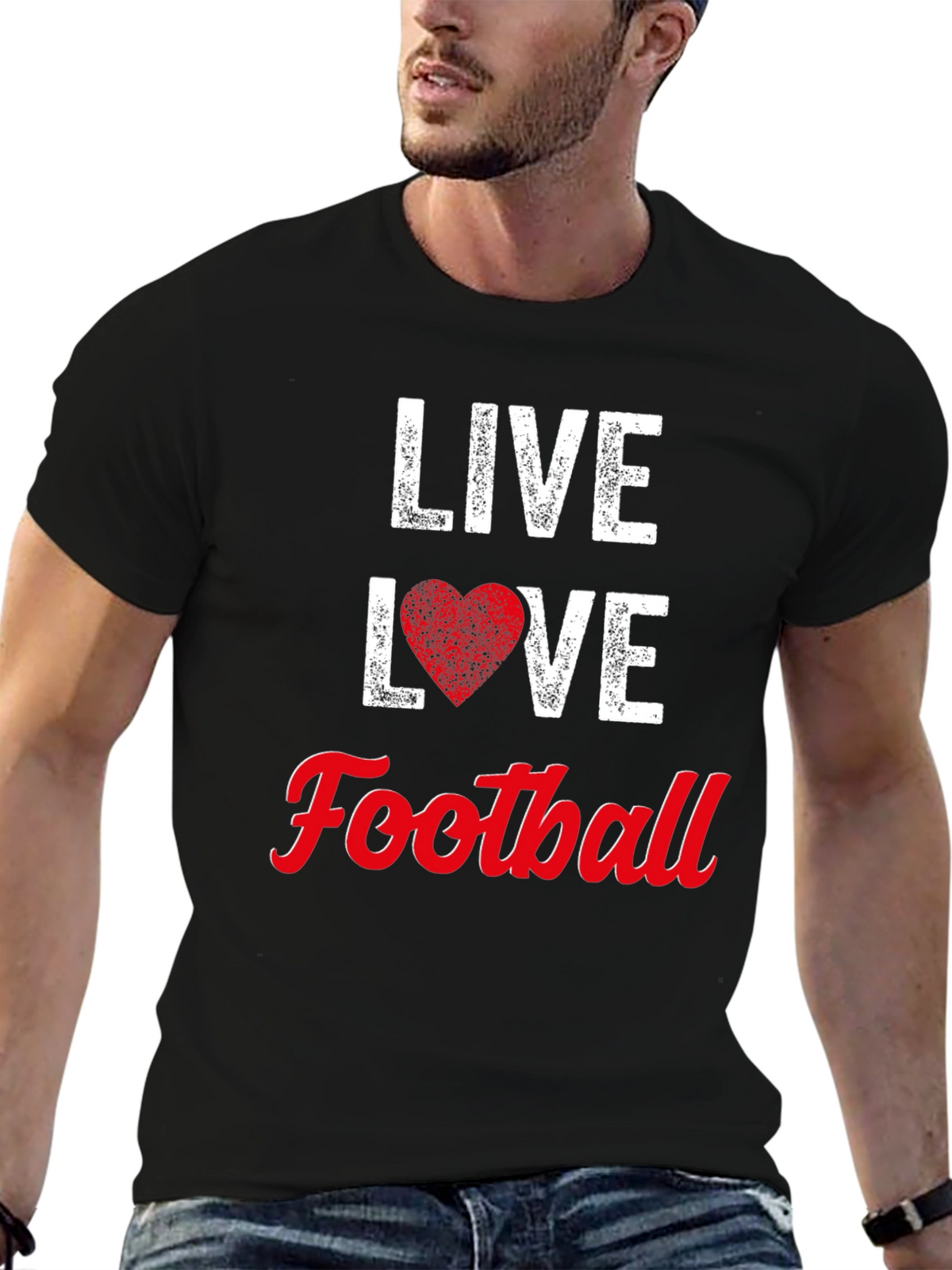 Live Love Football Graphic Tee - Unisex
