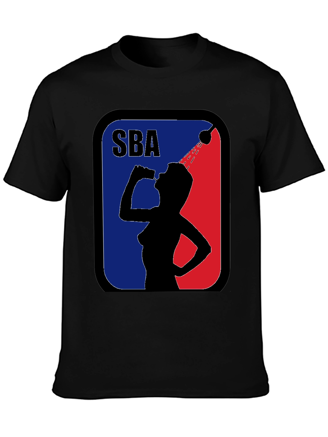 SBA Funny Parody Black Graphic T-Shirt