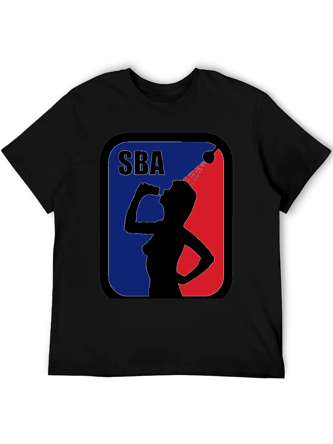 SBA Funny Parody Black Graphic T-Shirt