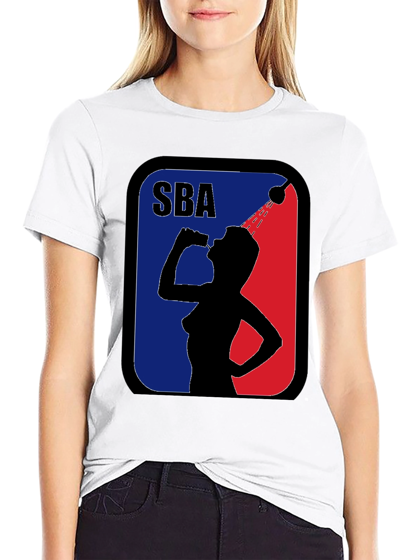 SBA Funny Parody Black Graphic T-Shirt