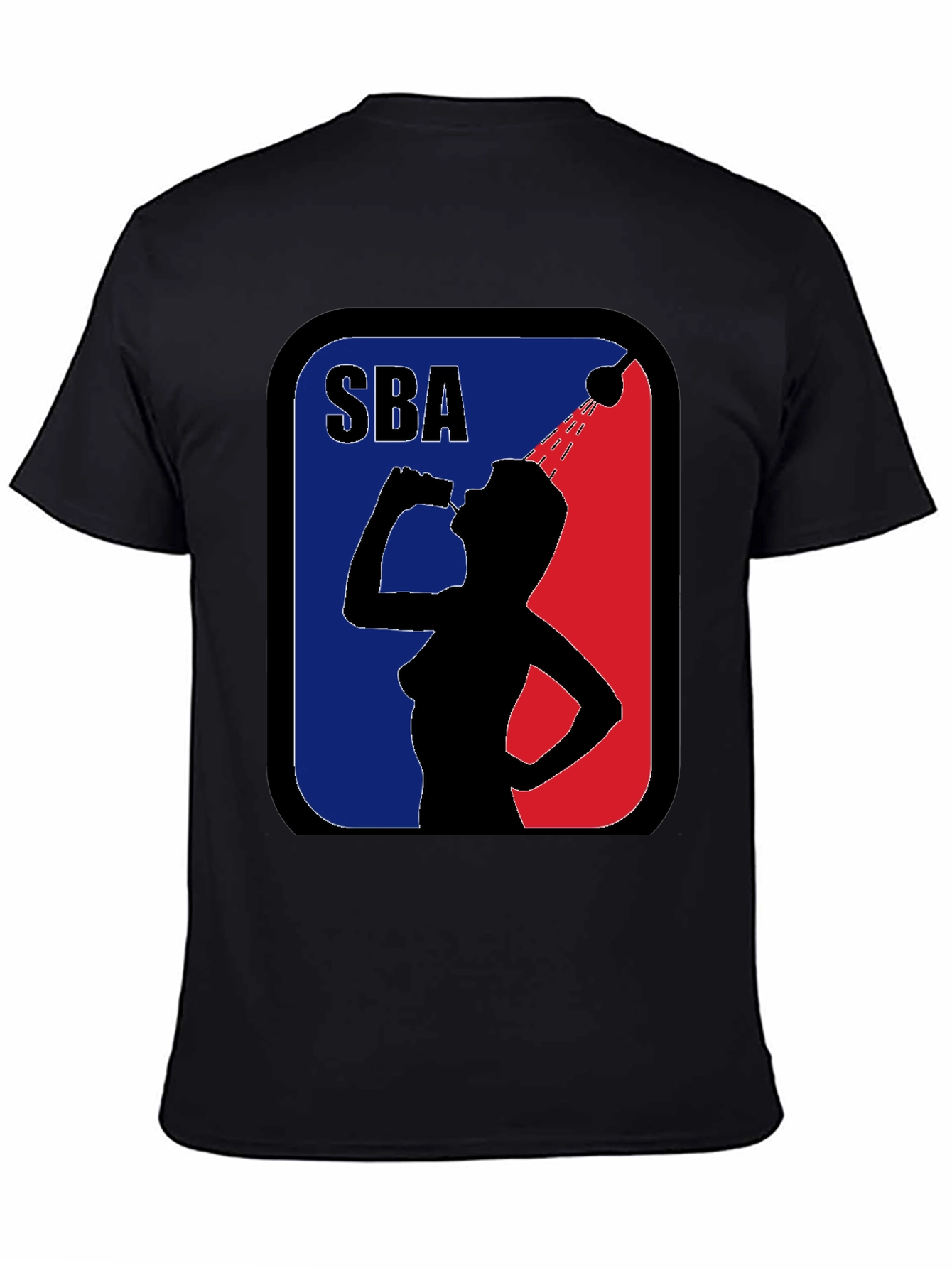 SBA Funny Parody Black Graphic T-Shirt