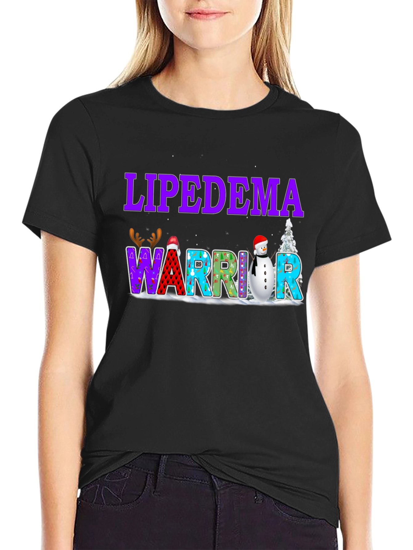 Lipedema Warrior Black T-Shirt