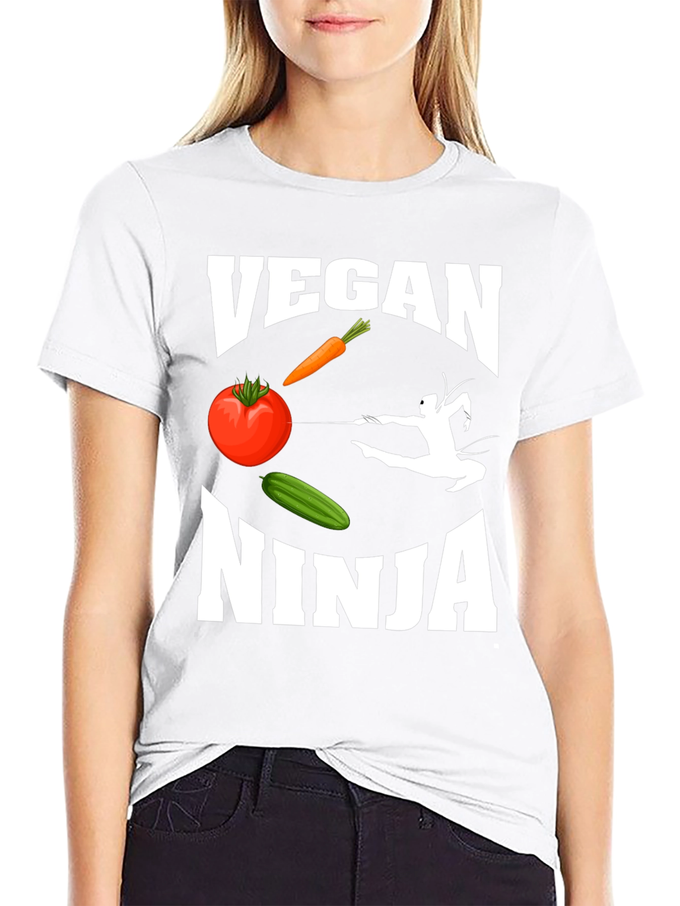 Vegan Ninja Graphic T-Shirt