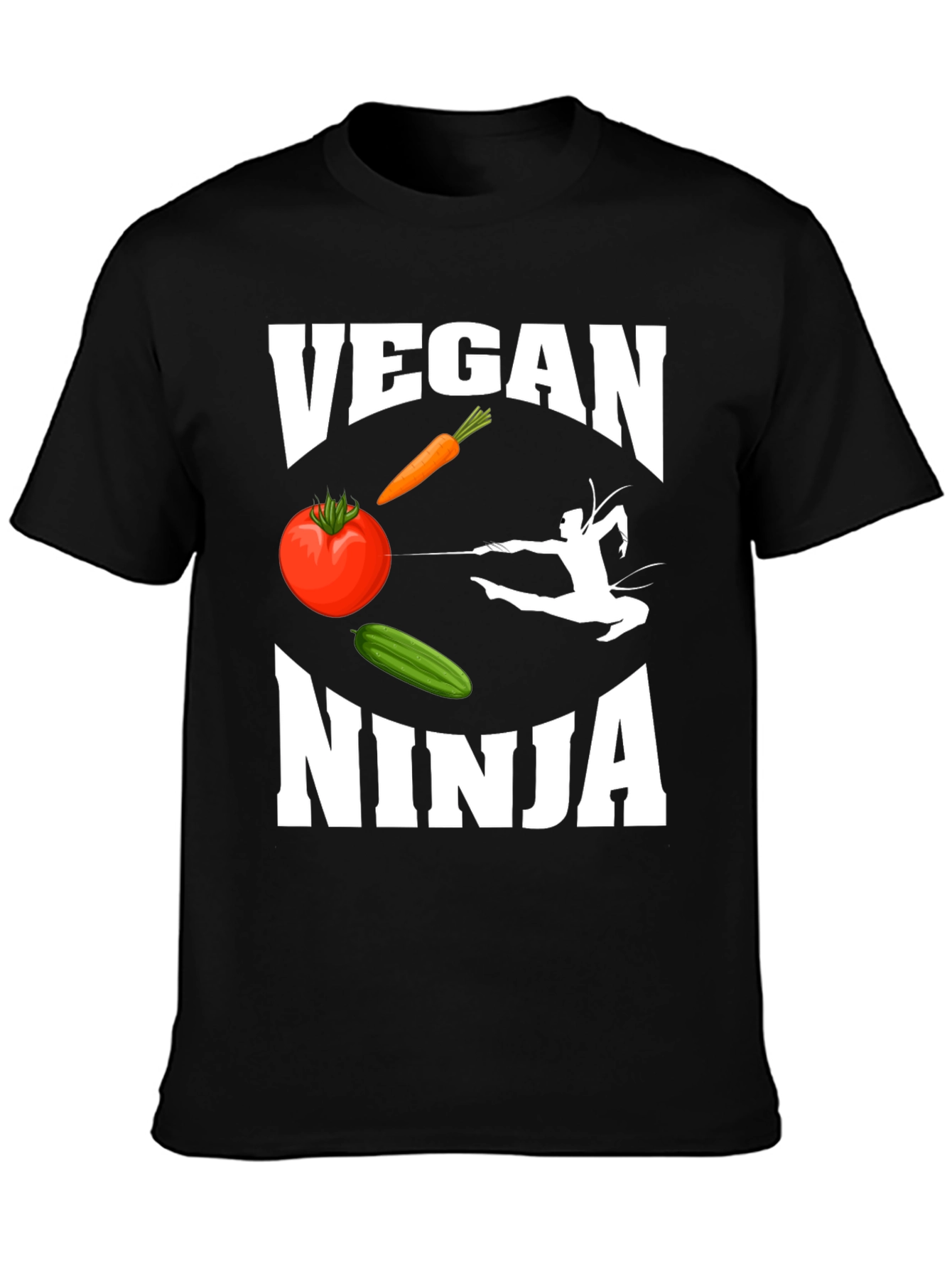 Vegan Ninja Graphic T-Shirt