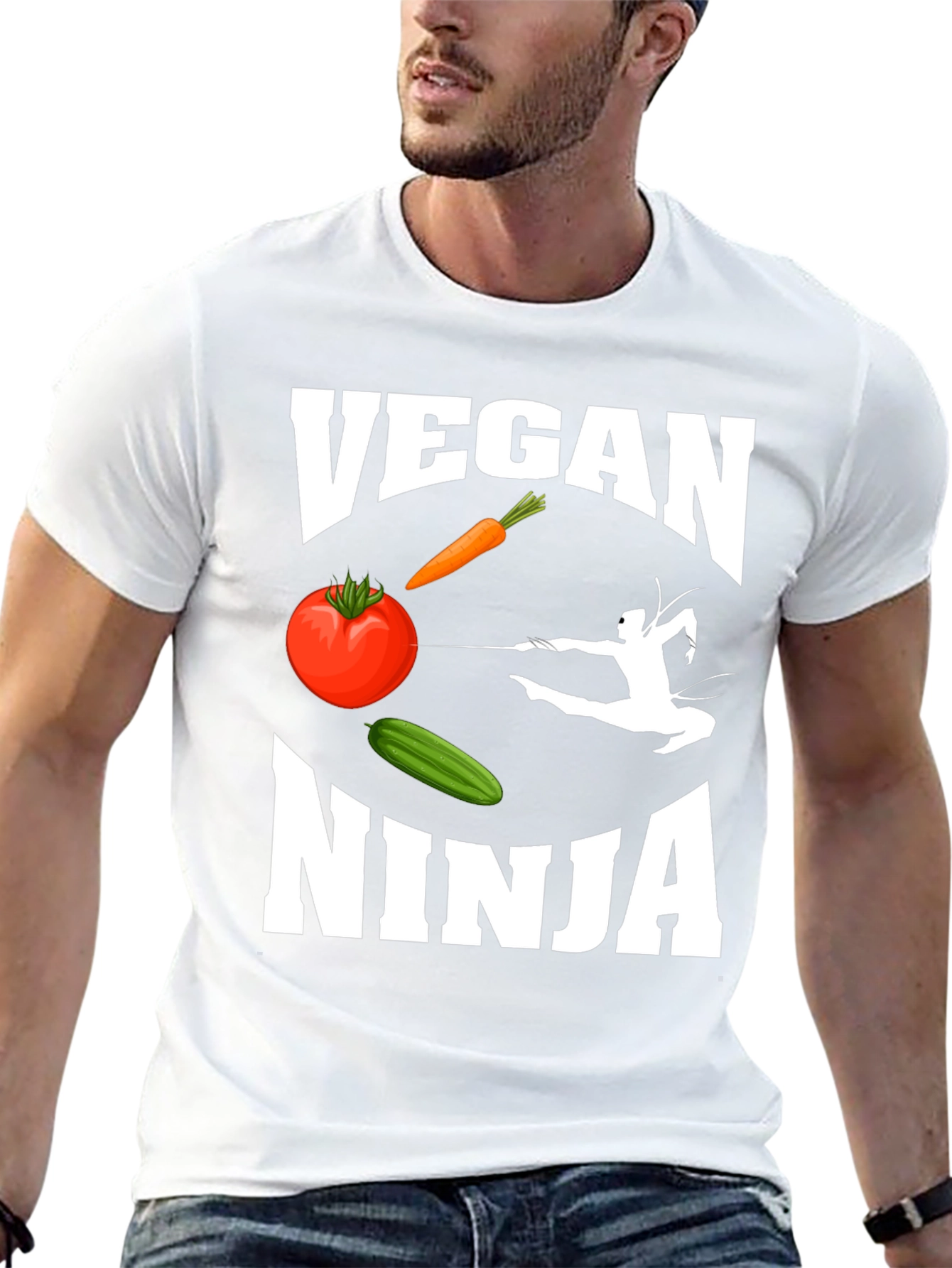 Vegan Ninja Graphic T-Shirt
