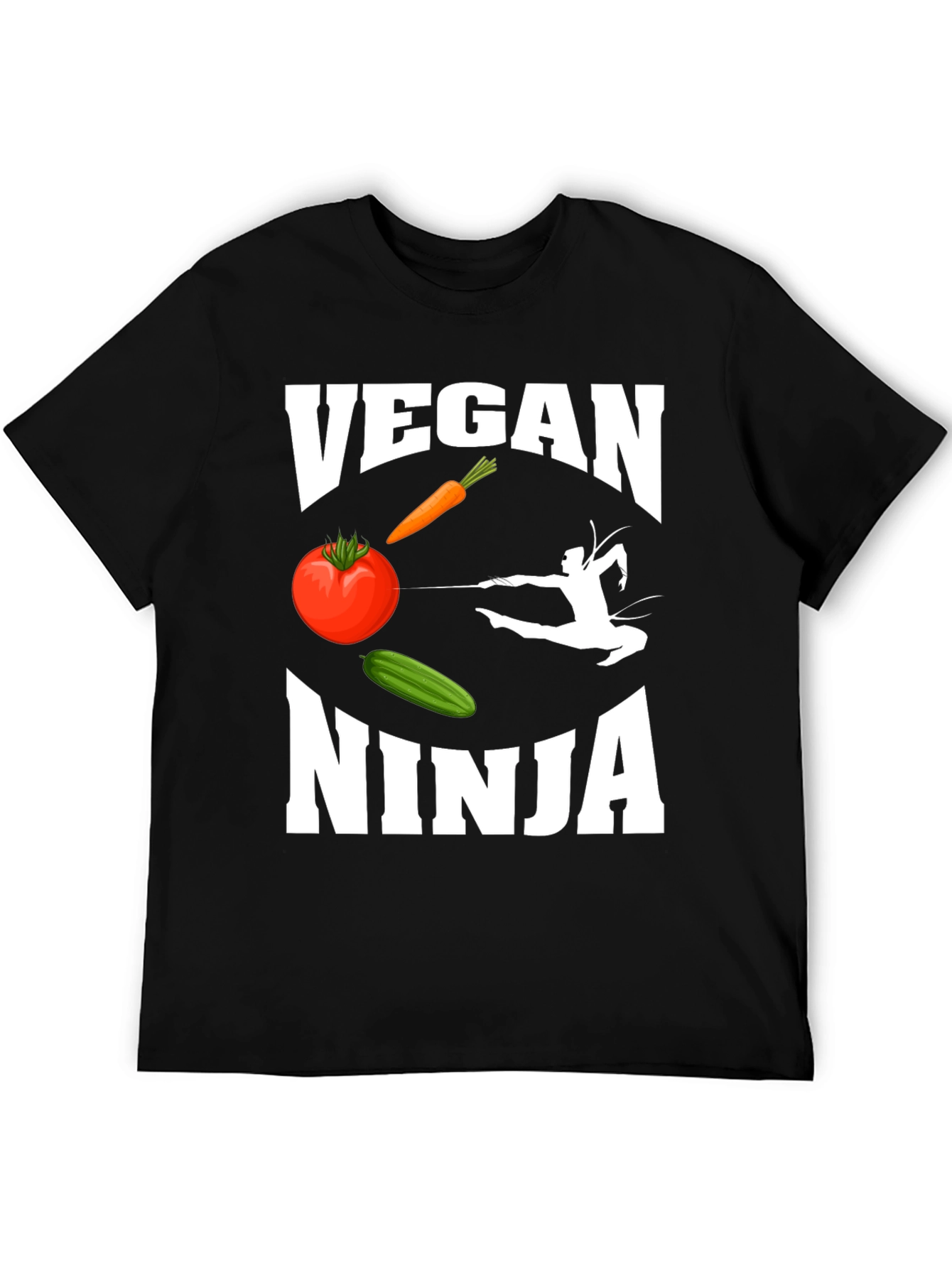 Vegan Ninja Graphic T-Shirt
