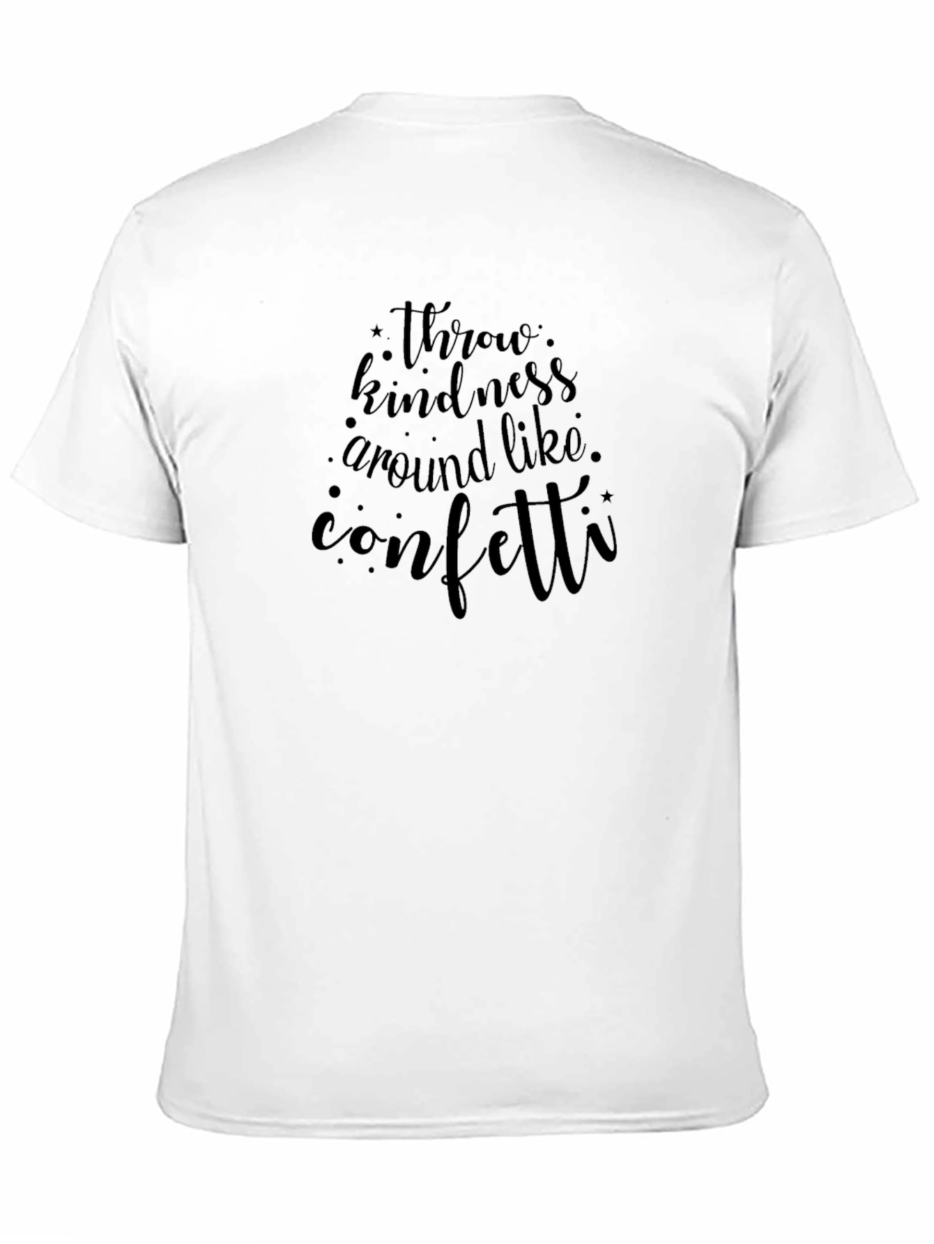 Kindness Confetti Graphic Tee - Unisex Black T-Shirt