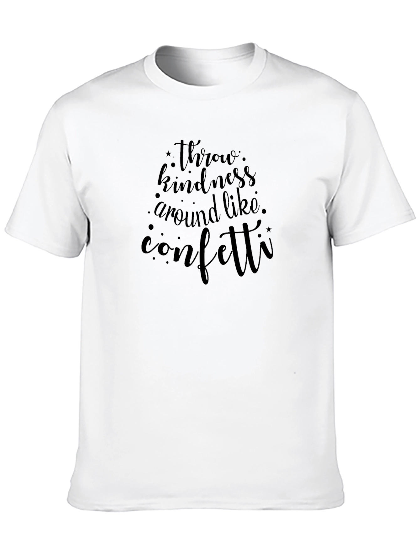 Kindness Confetti Graphic Tee - Unisex Black T-Shirt