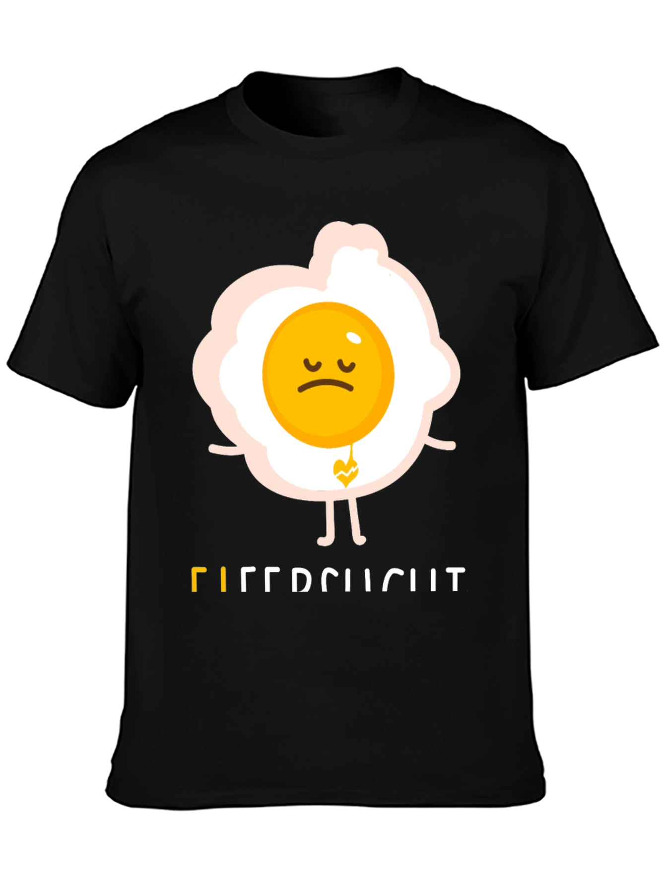 Sad Egg Graphic Tee - Unique Humor T-Shirt