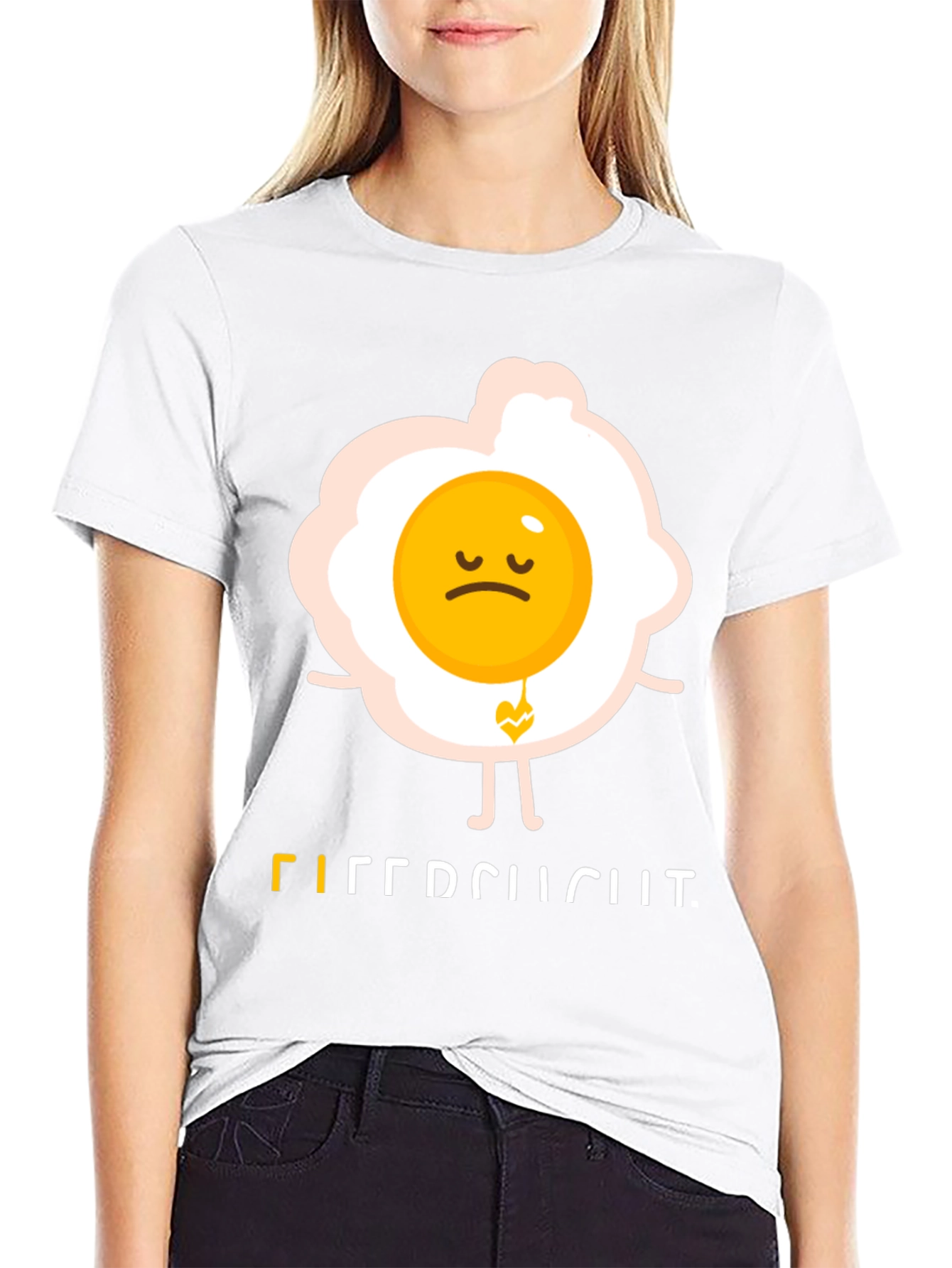 Sad Egg Graphic Tee - Unique Humor T-Shirt