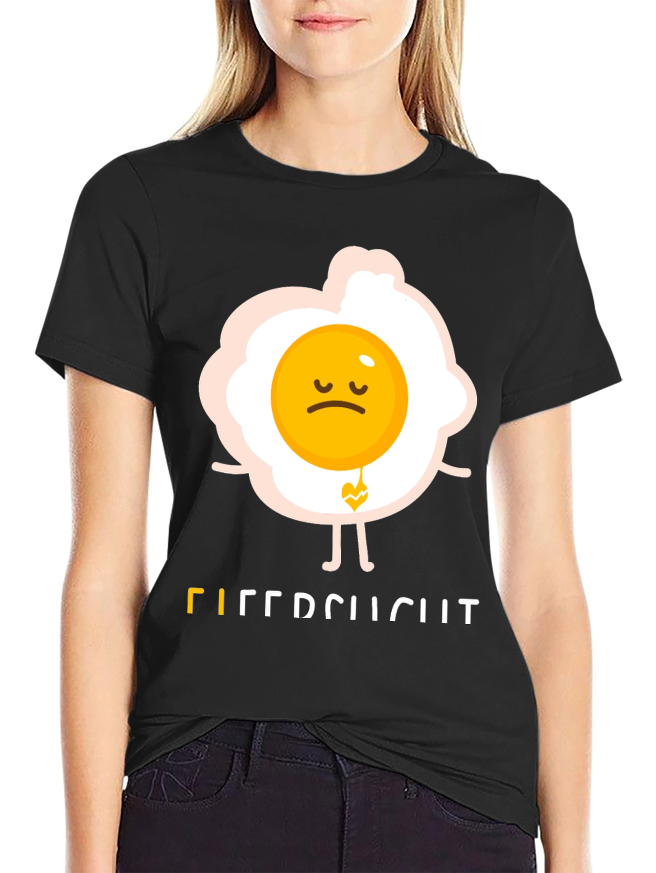 Sad Egg Graphic Tee - Unique Humor T-Shirt