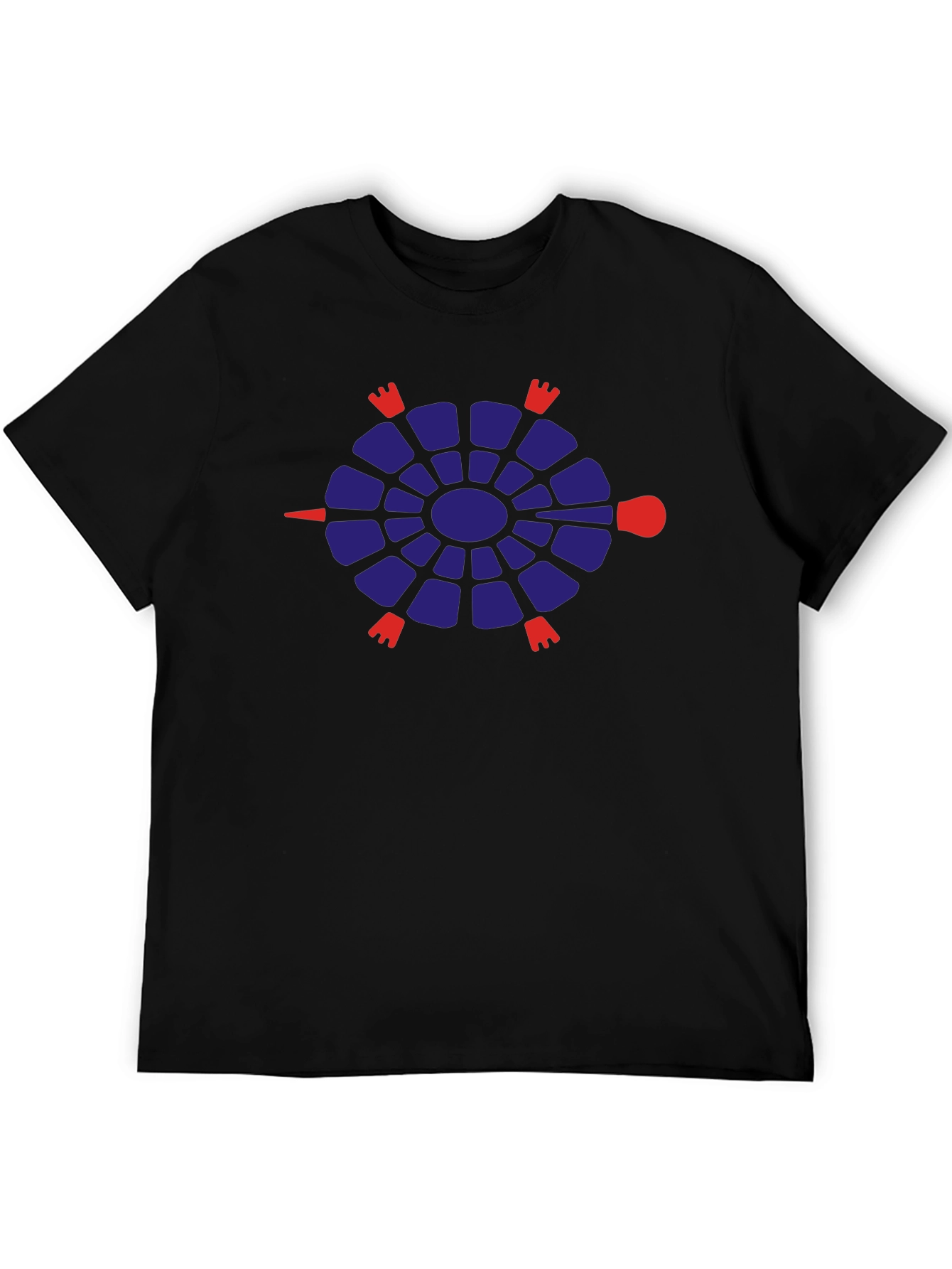 Cool Turtle Graphic Tee - Black Crewneck