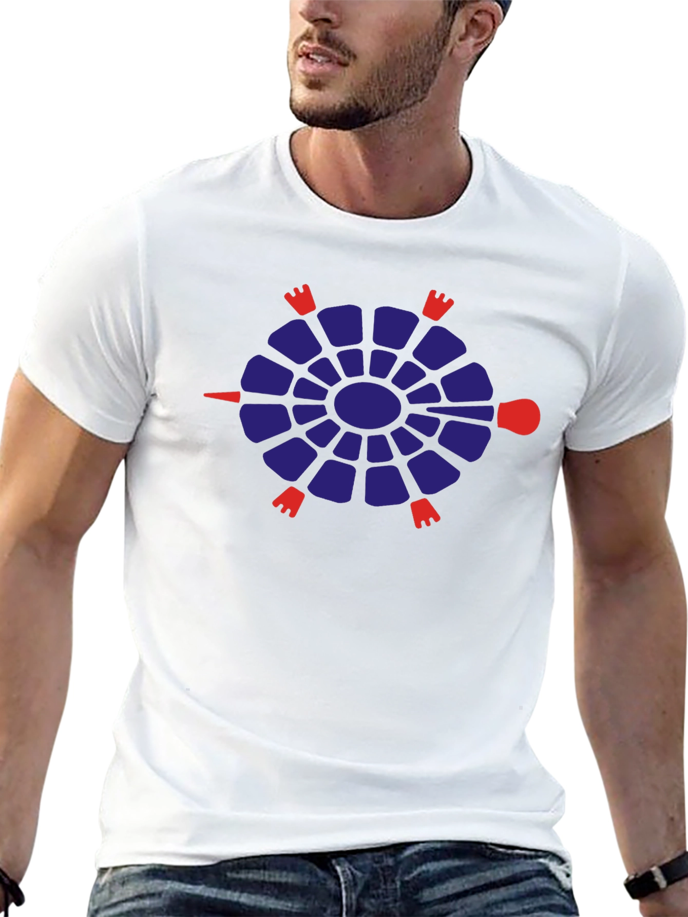 Cool Turtle Graphic Tee - Black Crewneck