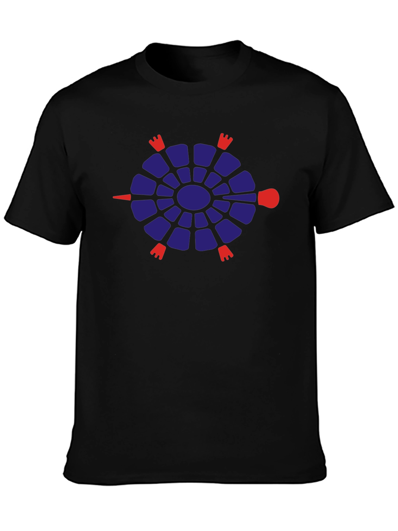 Cool Turtle Graphic Tee - Black Crewneck