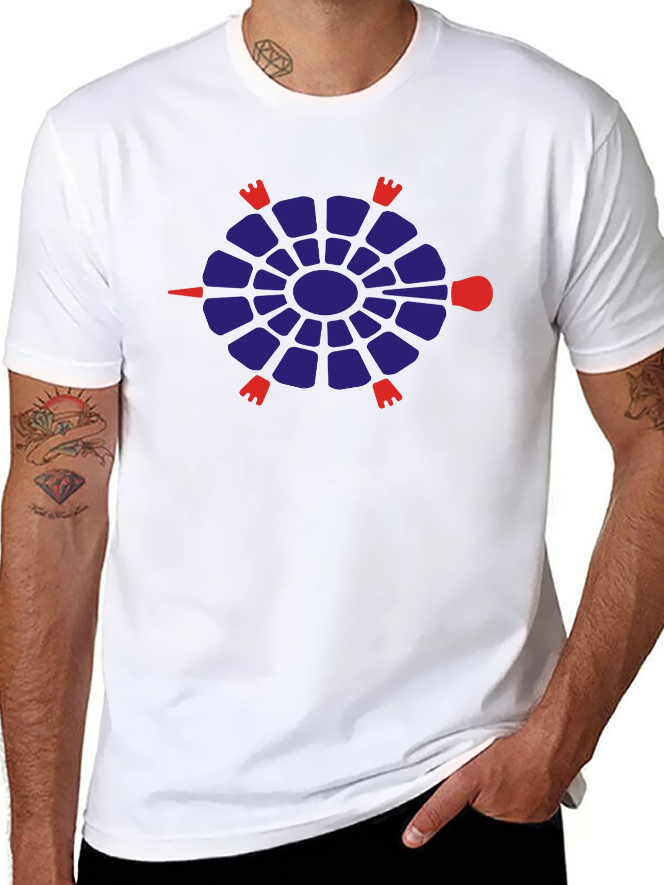 Cool Turtle Graphic Tee - Black Crewneck