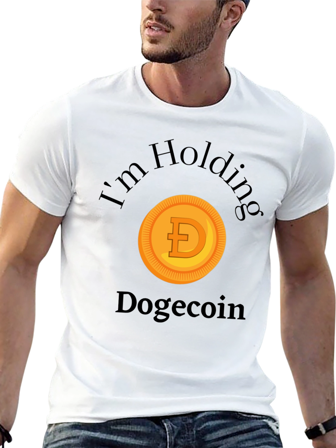 Im Holding Dogecoin Crypto Meme T-Shirt