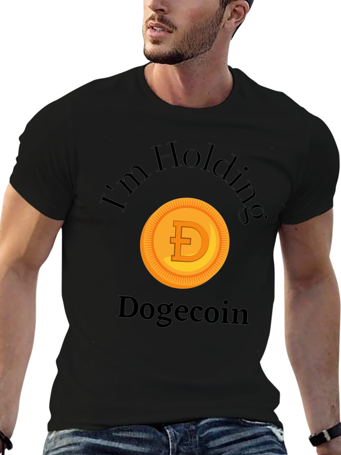 Im Holding Dogecoin Crypto Meme T-Shirt