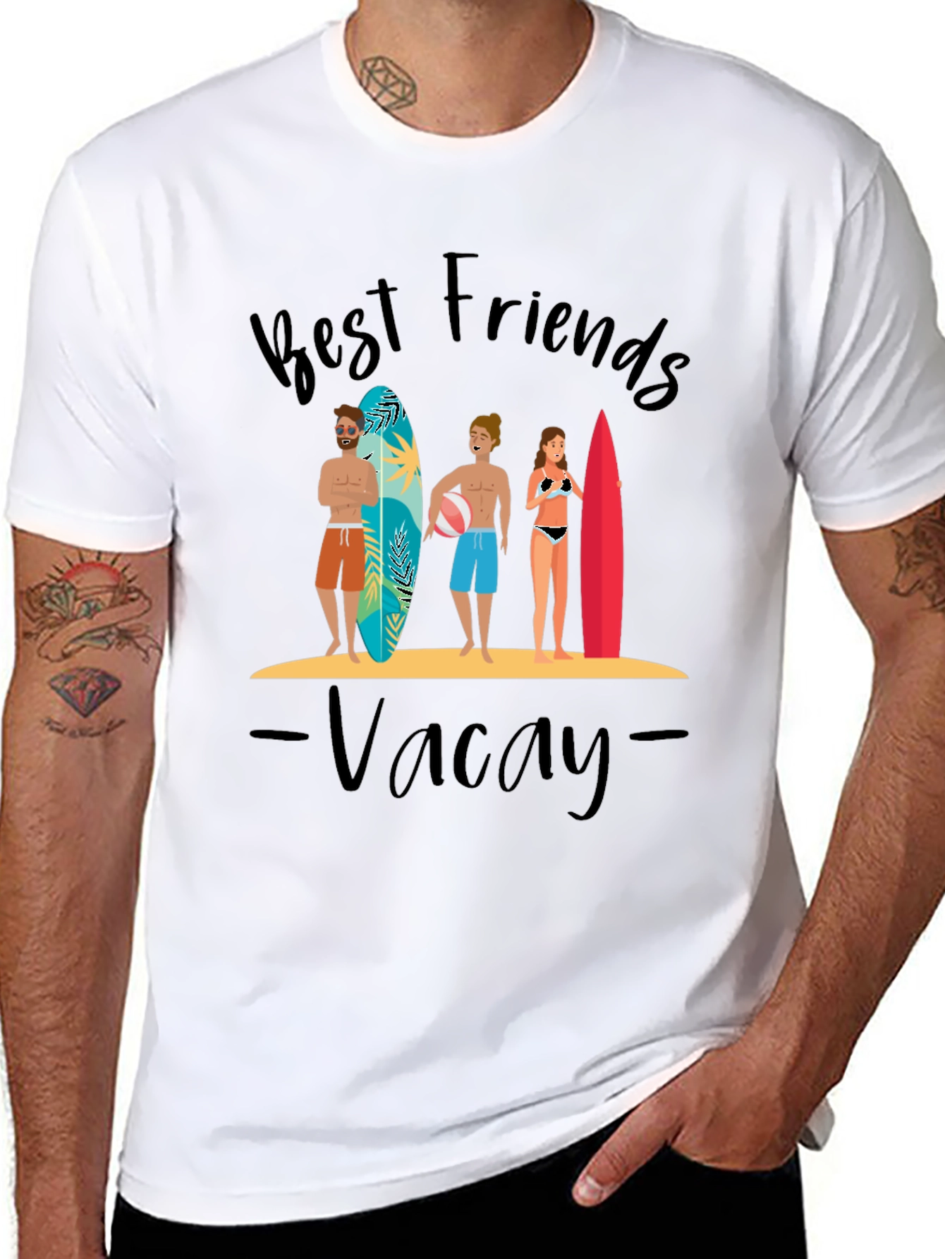 Best Friends Vacay Graphic Tee