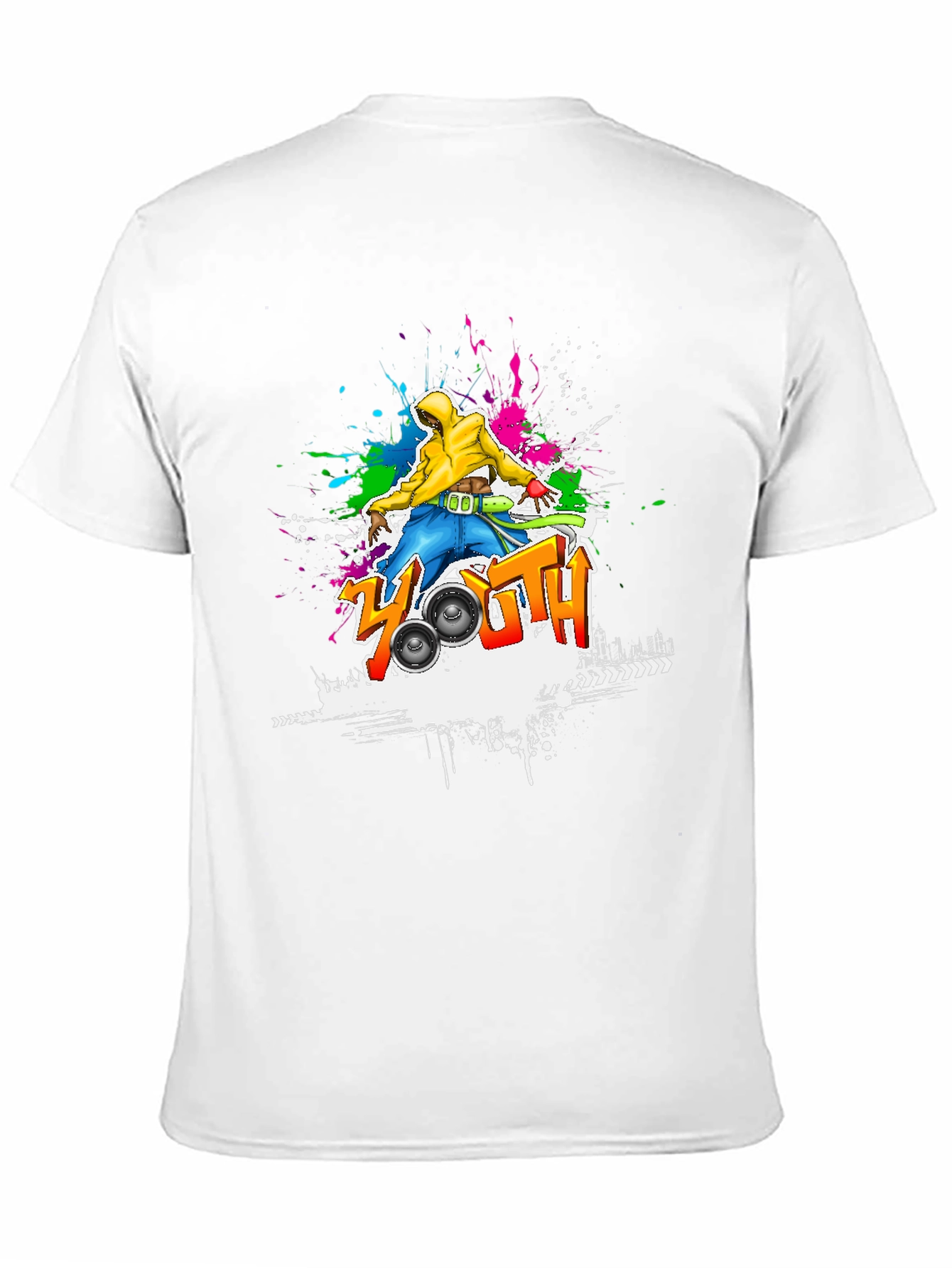 Youth Graffiti Graphic Black T-Shirt