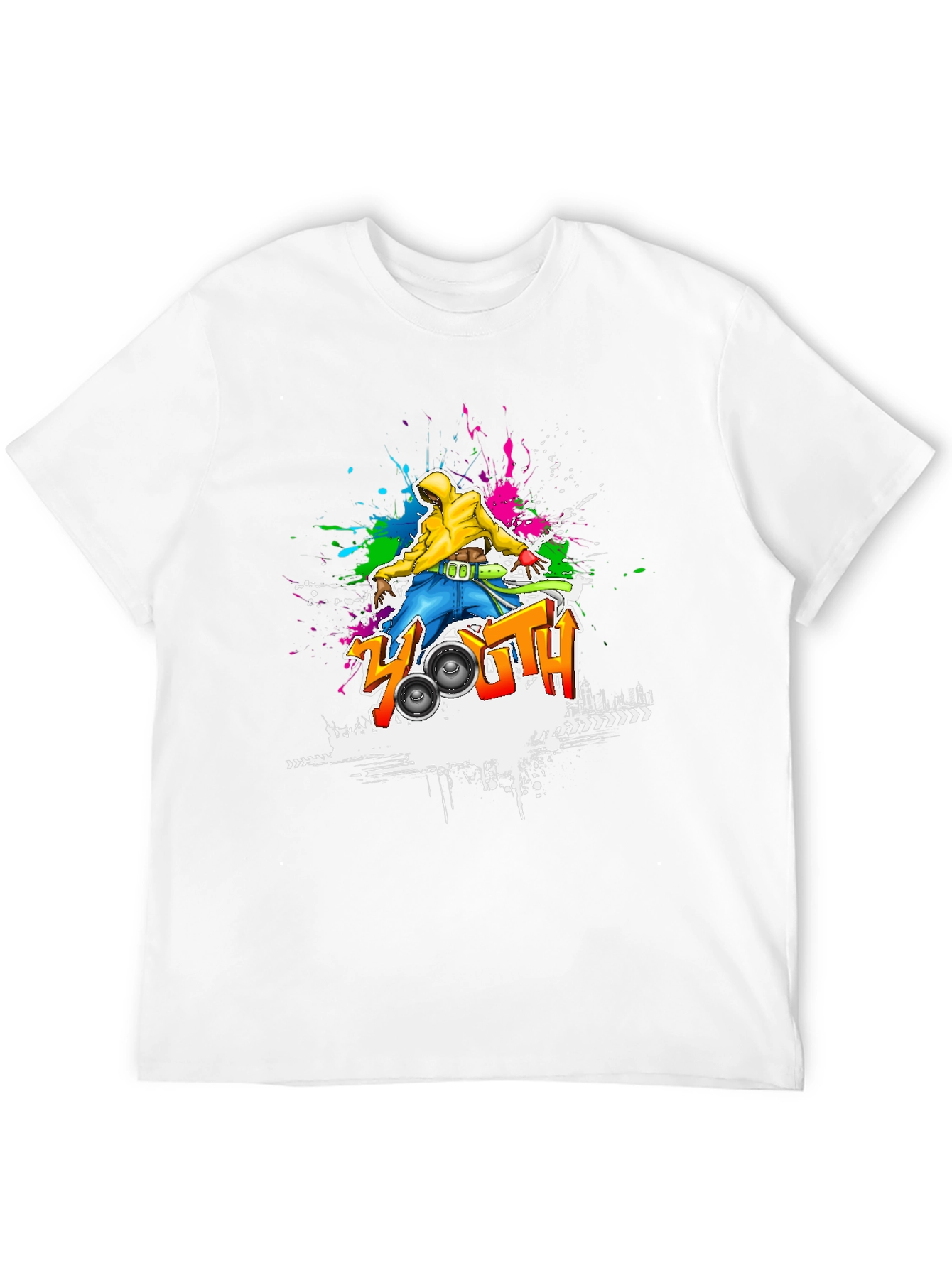 Youth Graffiti Graphic Black T-Shirt