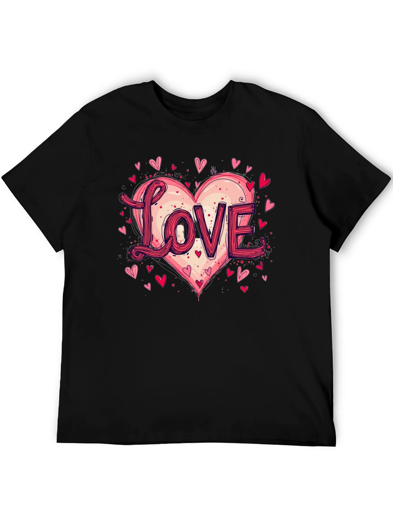 Love Heart Graphic Tee - Valentines Day