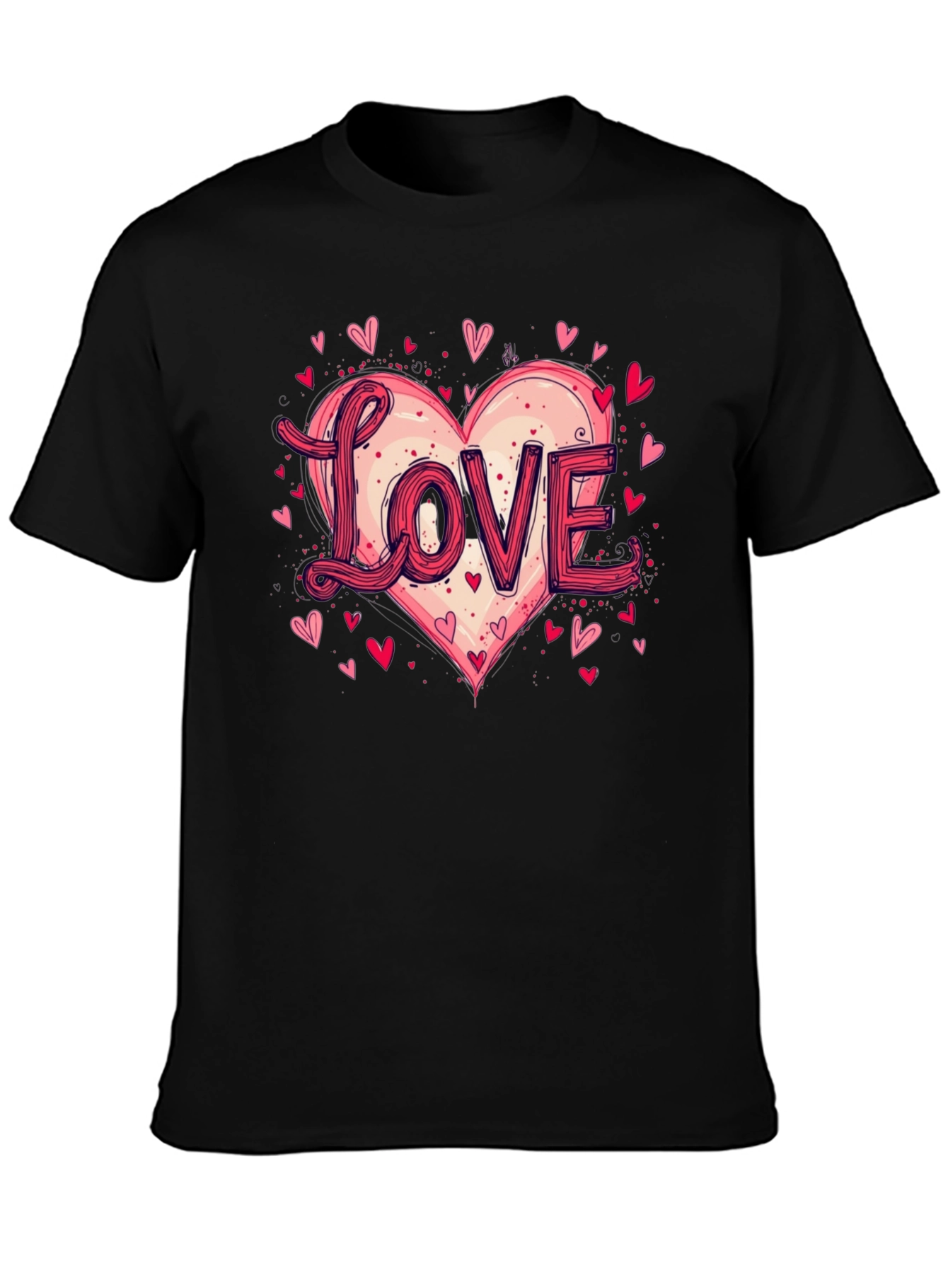 Love Heart Graphic Tee - Valentines Day