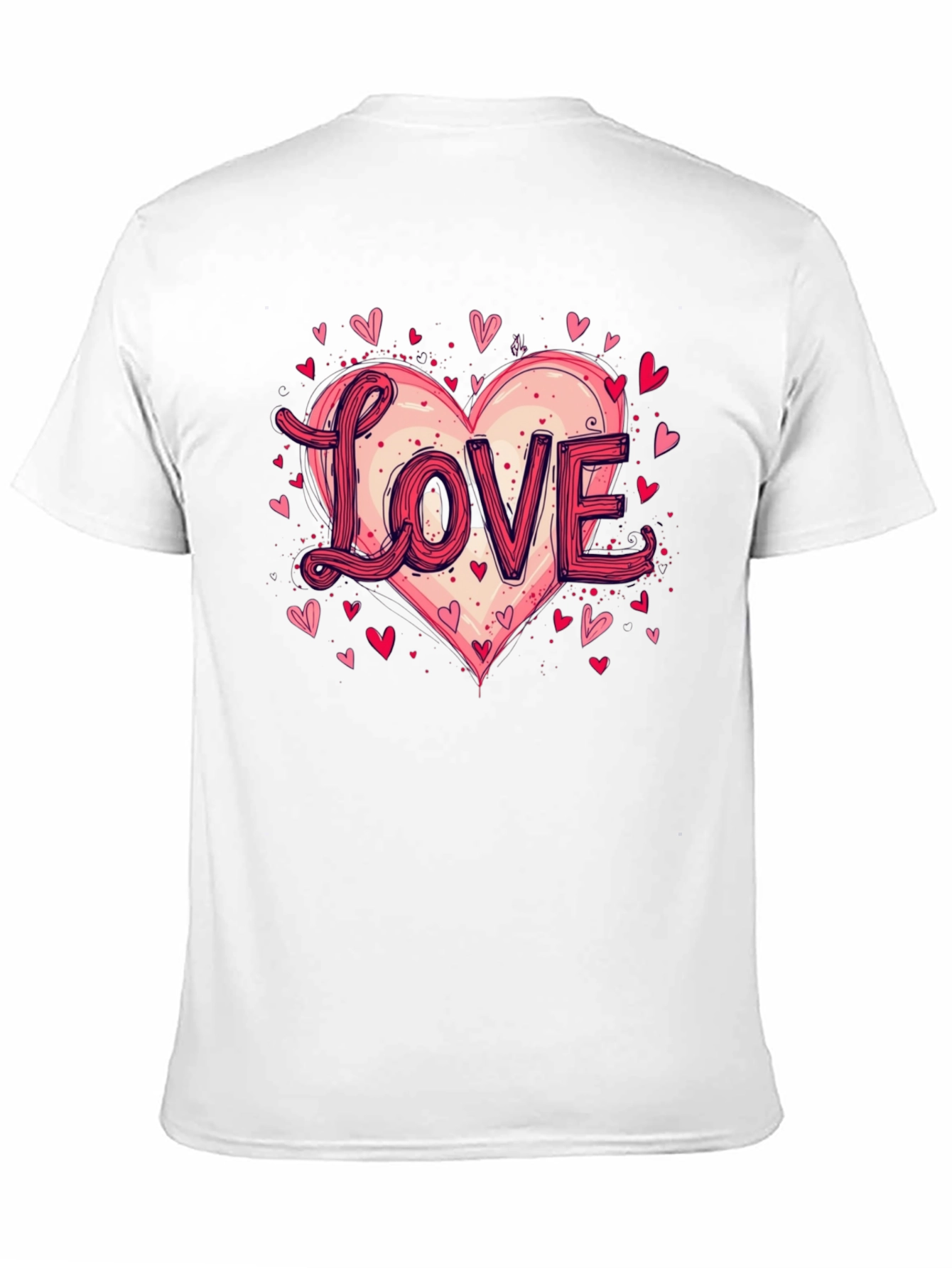 Love Heart Graphic Tee - Valentines Day