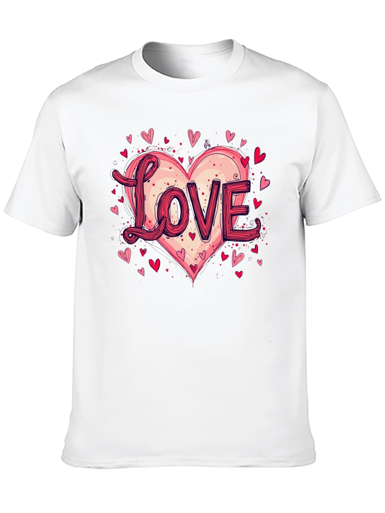 Love Heart Graphic Tee - Valentines Day