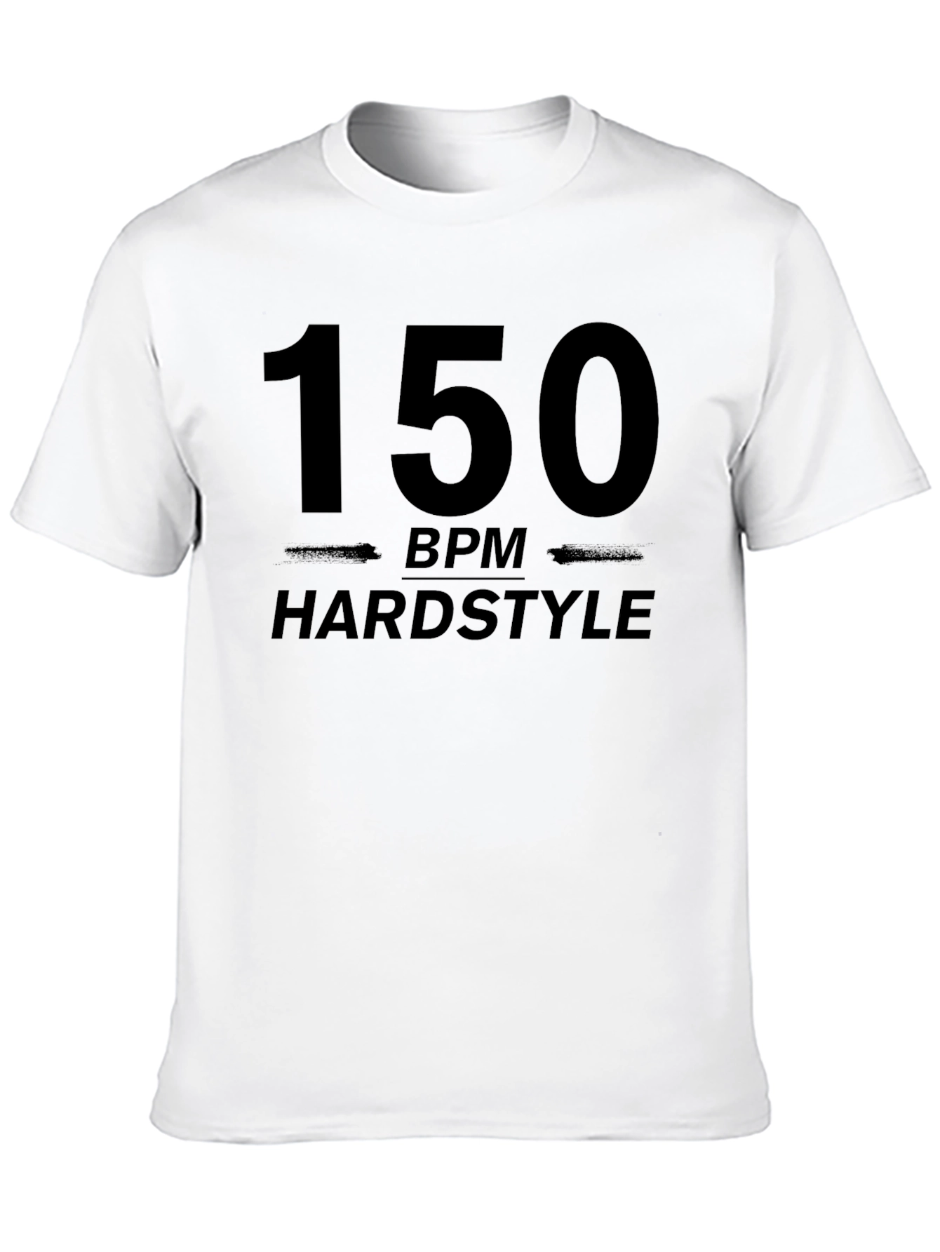 150 BPM Hardstyle Black T-Shirt EDM Rave Music