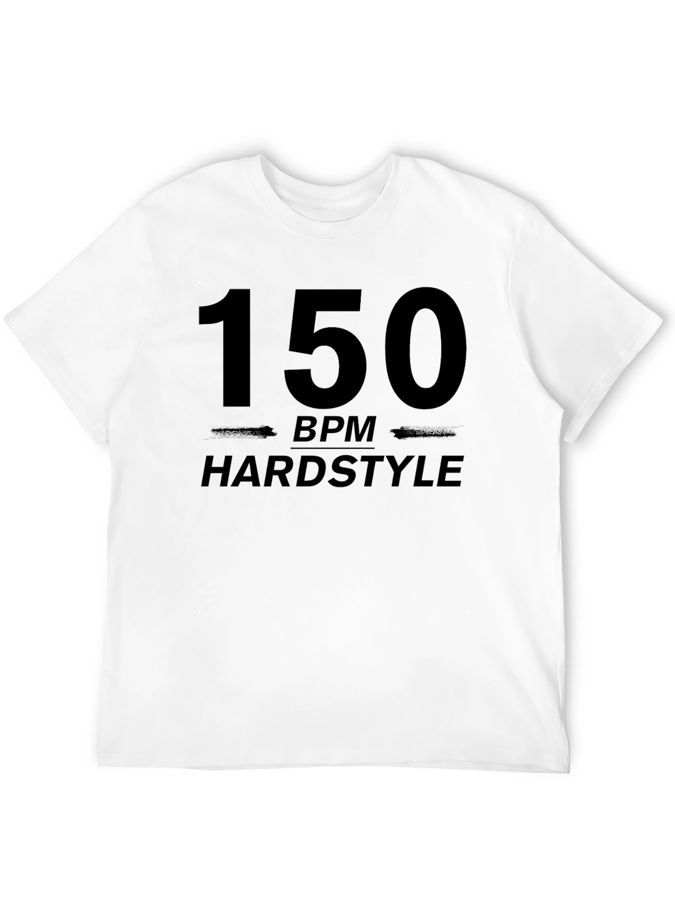 150 BPM Hardstyle Black T-Shirt EDM Rave Music