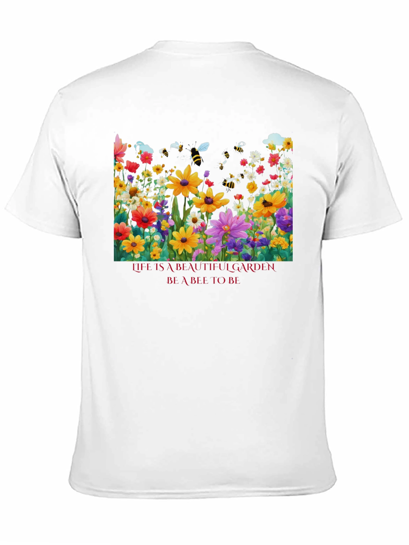 Floral Garden Bee Graphic Tee