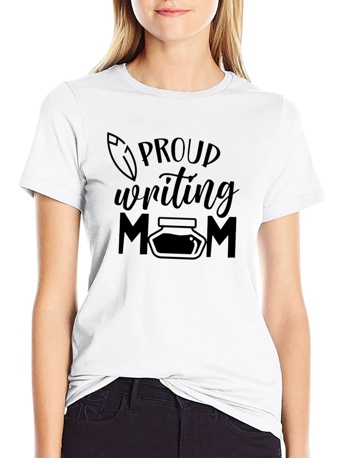 Proud Writing Mom Graphic Tee