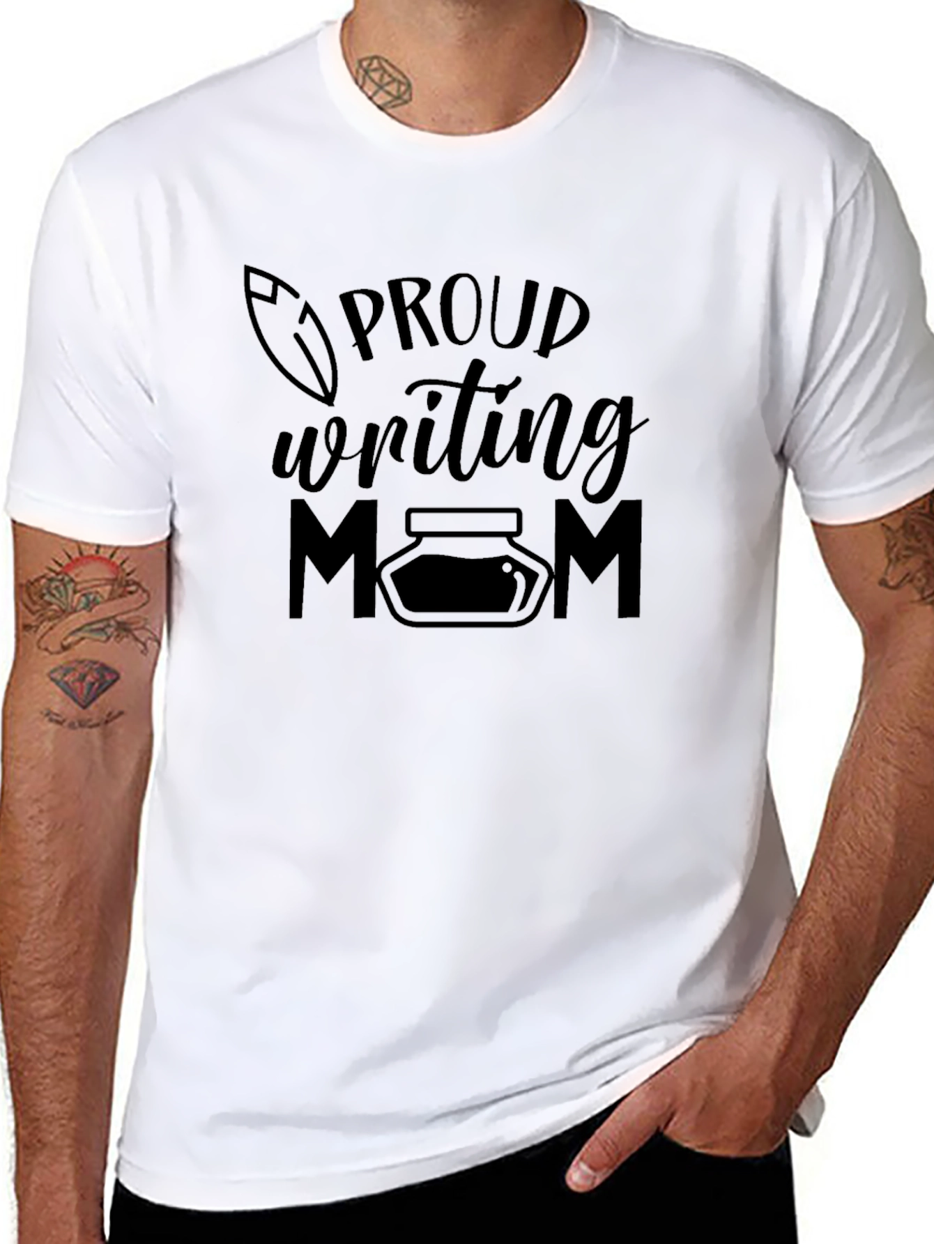 Proud Writing Mom Graphic Tee