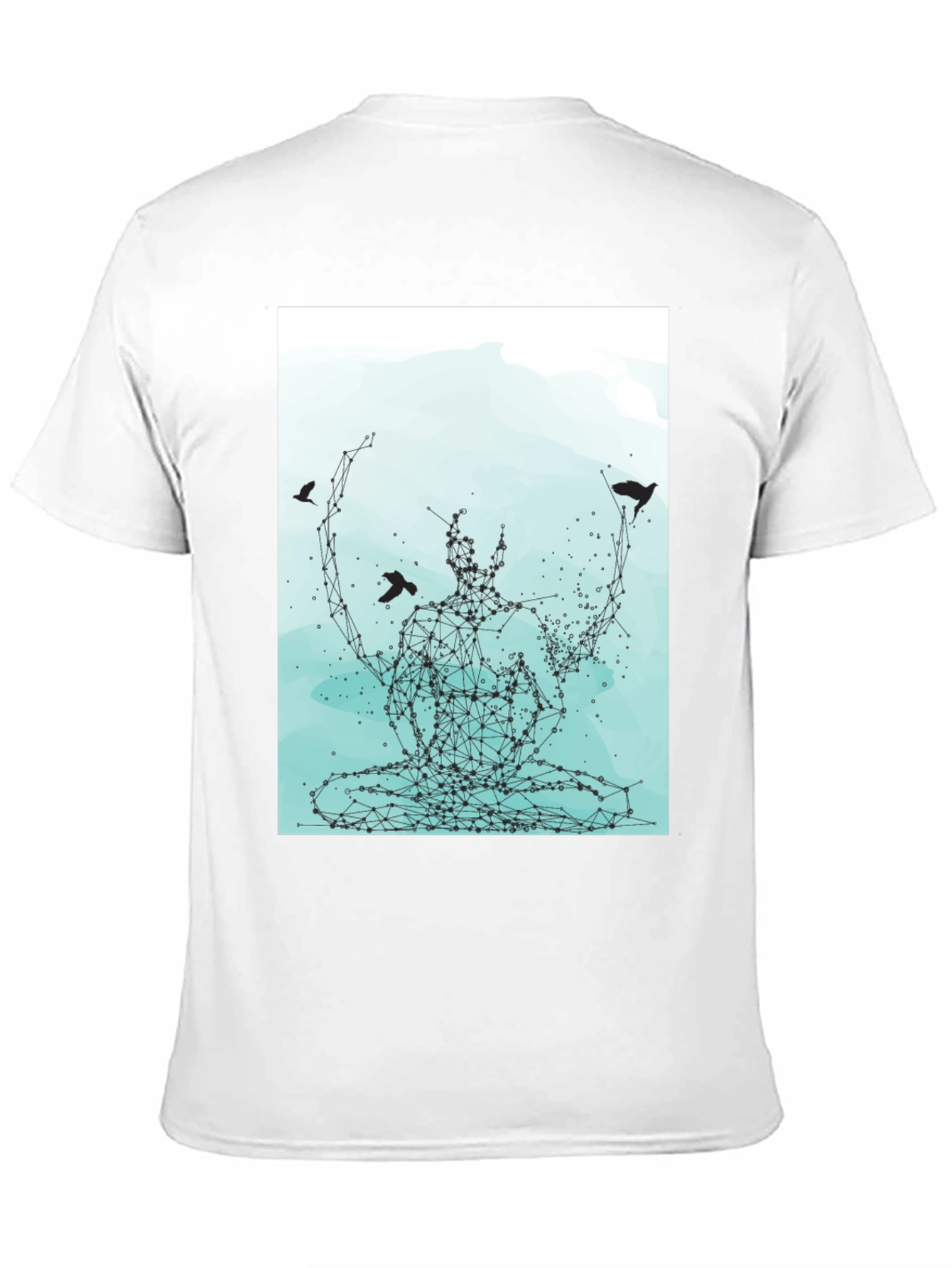 Meditative Connection Graphic Tee - Black