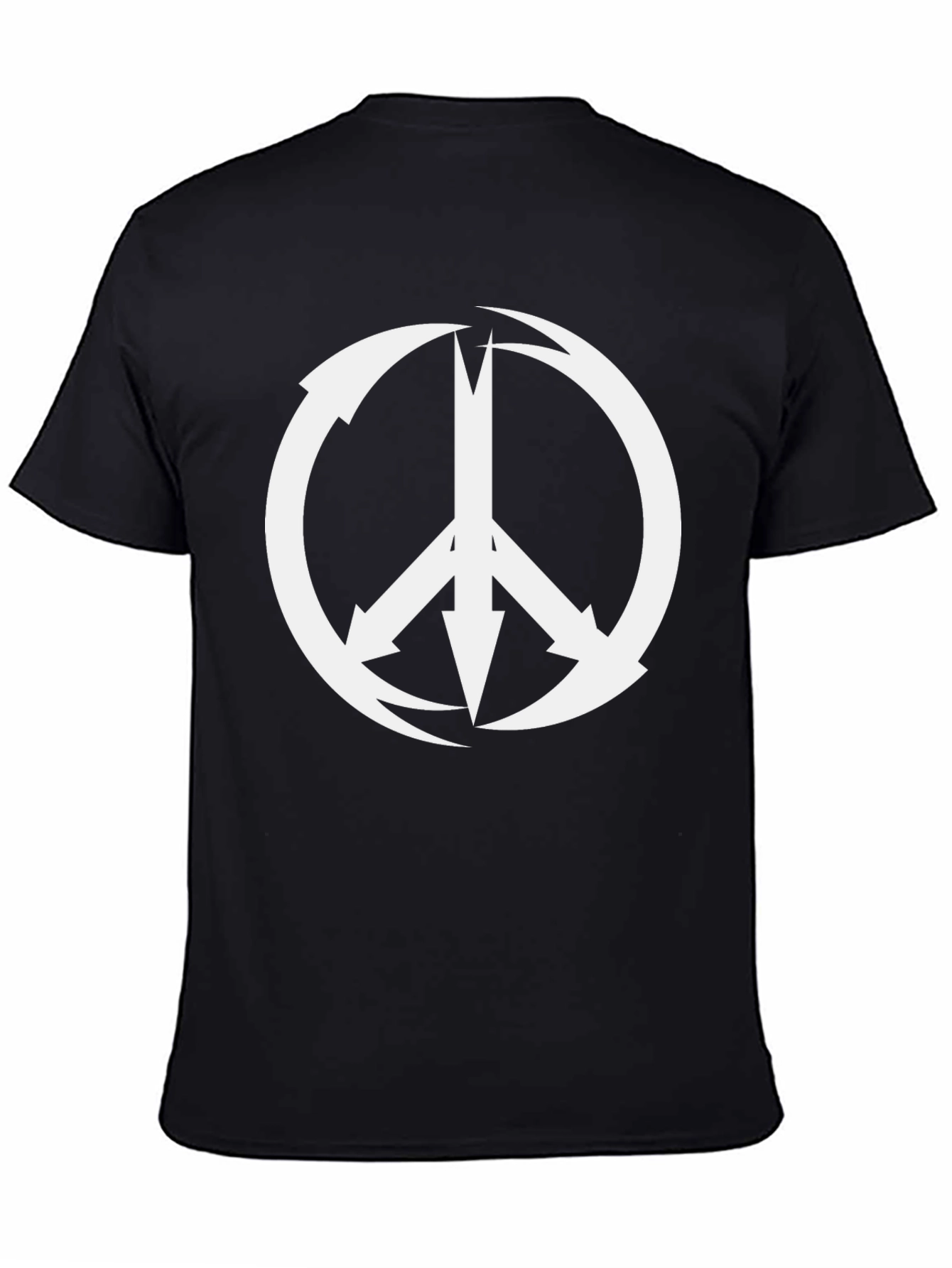 Arrow Peace Sign Black T-Shirt - Graphic Tee