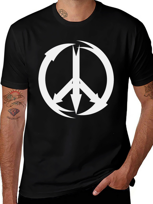 Arrow Peace Sign Black T-Shirt - Graphic Tee