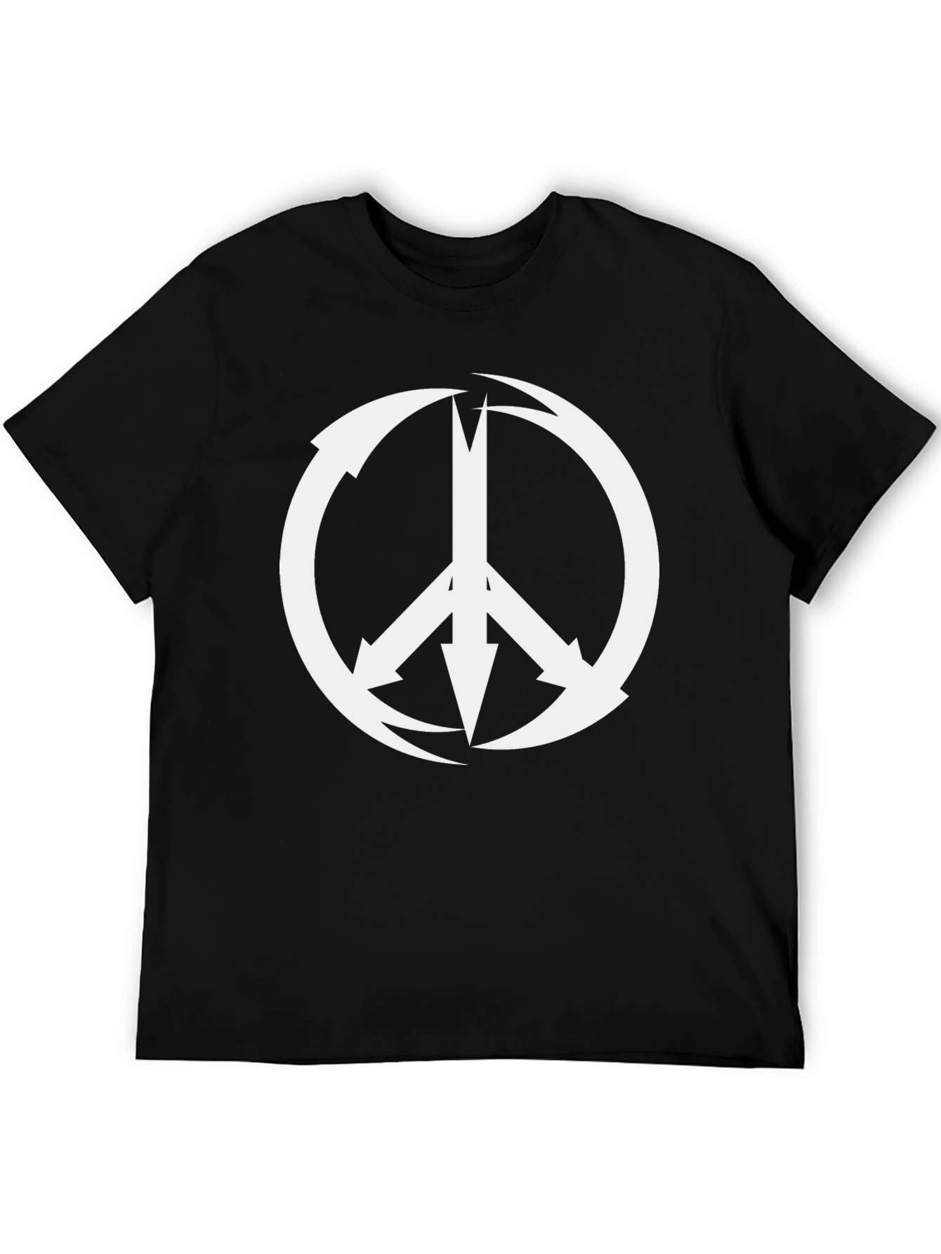 Arrow Peace Sign Black T-Shirt - Graphic Tee