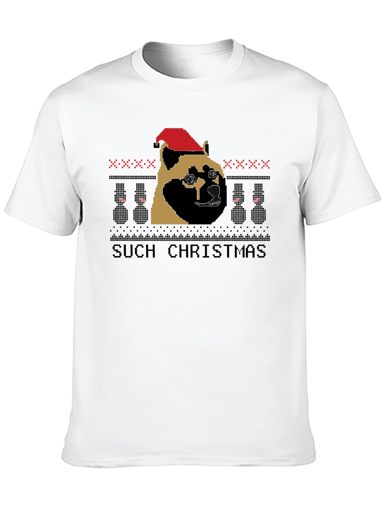 Doge Christmas T-Shirt Such Holiday Festive Top