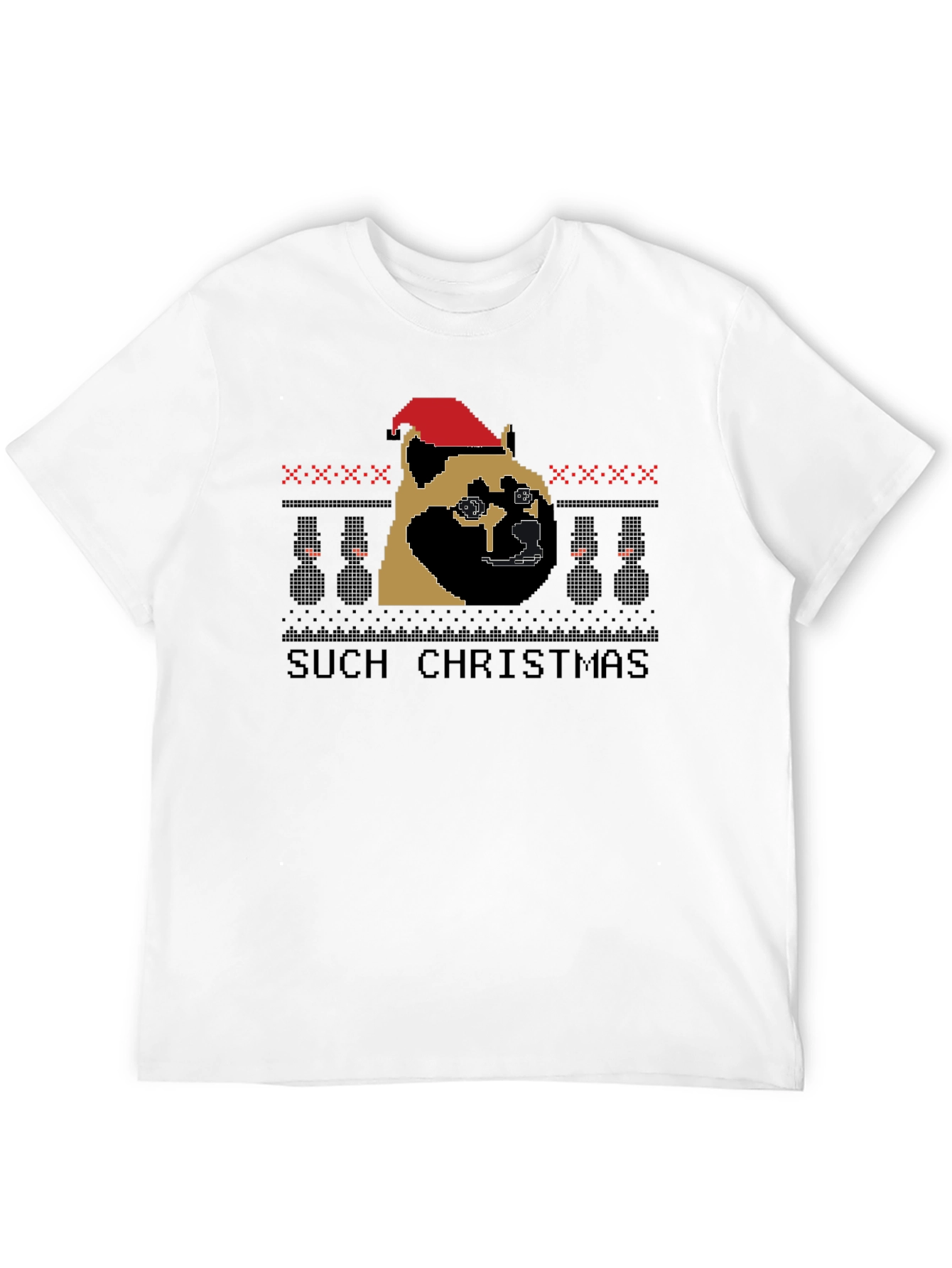 Doge Christmas T-Shirt Such Holiday Festive Top