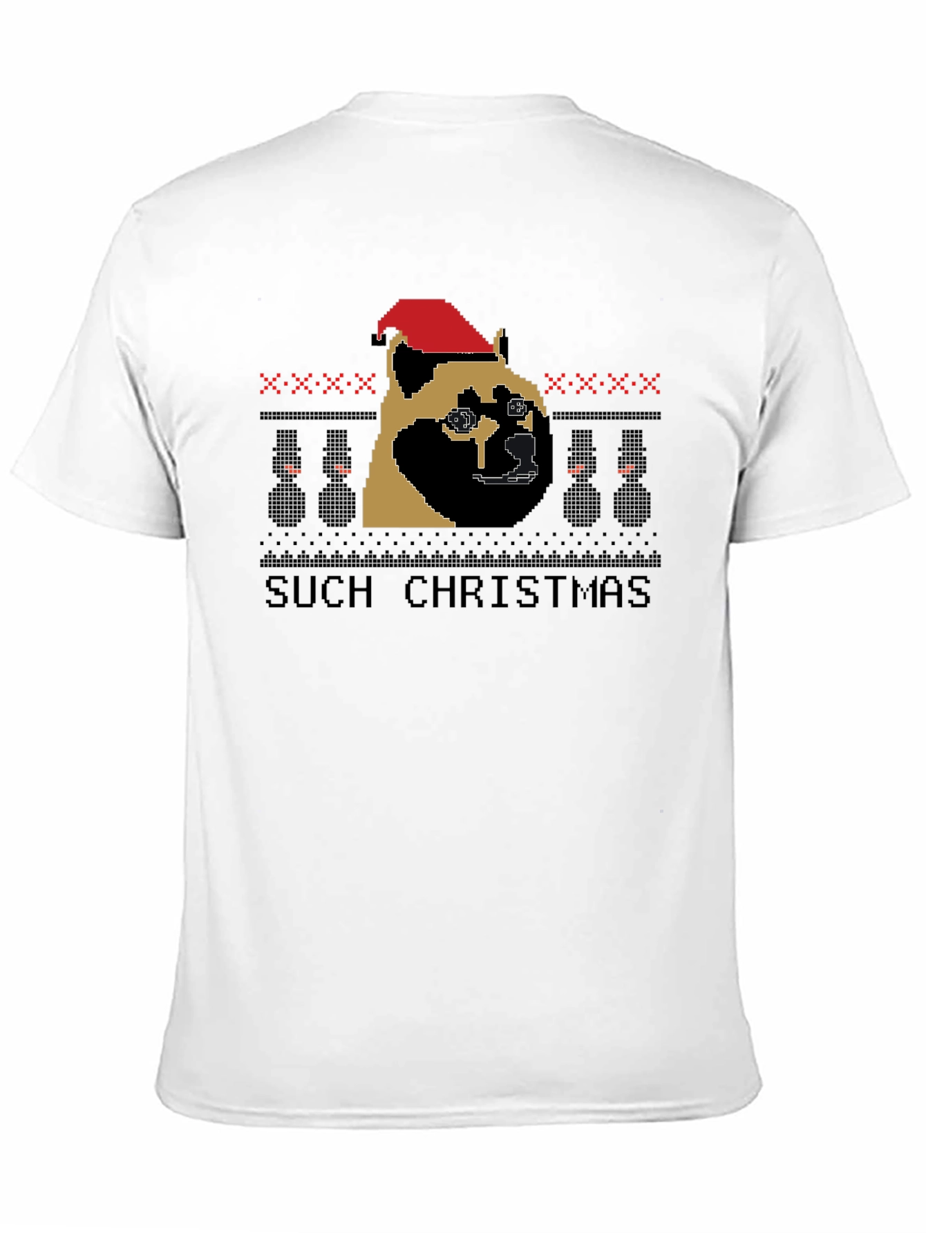 Doge Christmas T-Shirt Such Holiday Festive Top
