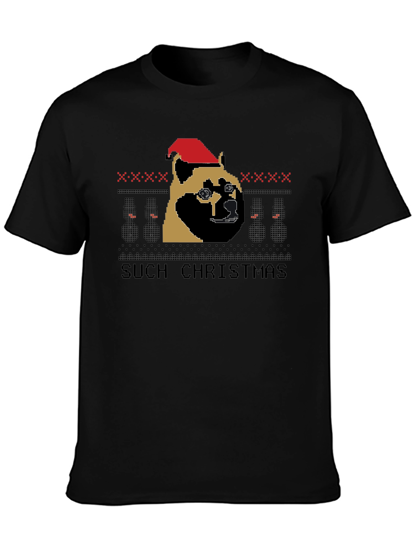 Doge Christmas T-Shirt Such Holiday Festive Top