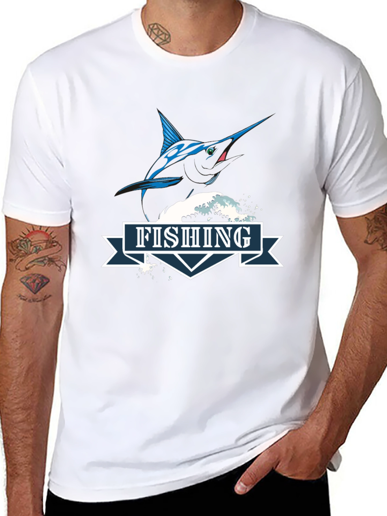 Fishing T-Shirt - Marlin Design