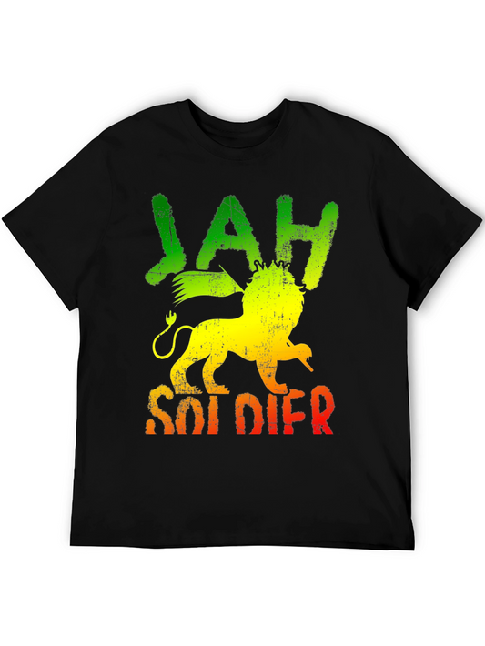 Rasta Jah Soldier Lion T-Shirt