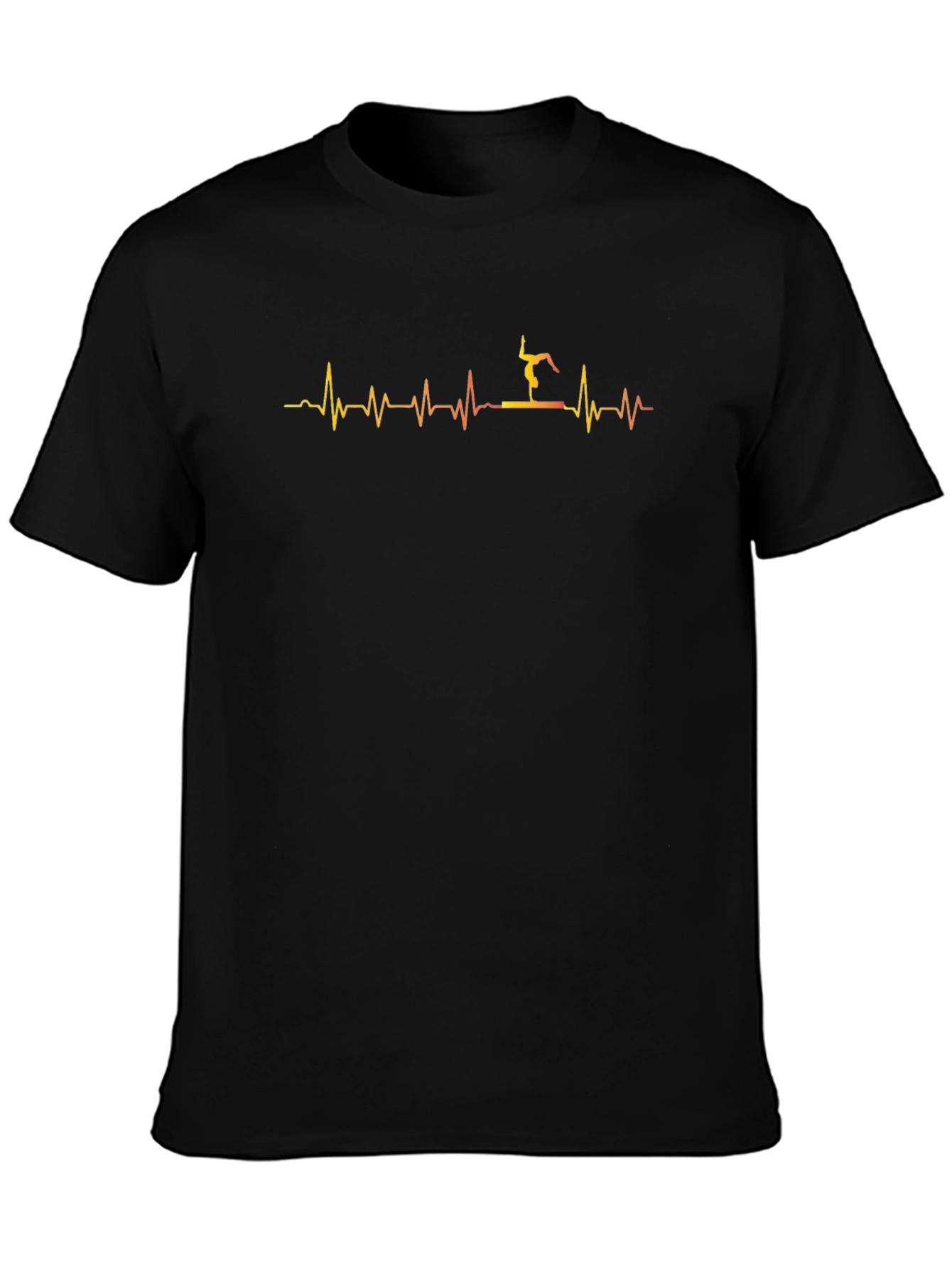 Gymnastics Heartbeat Black T-Shirt