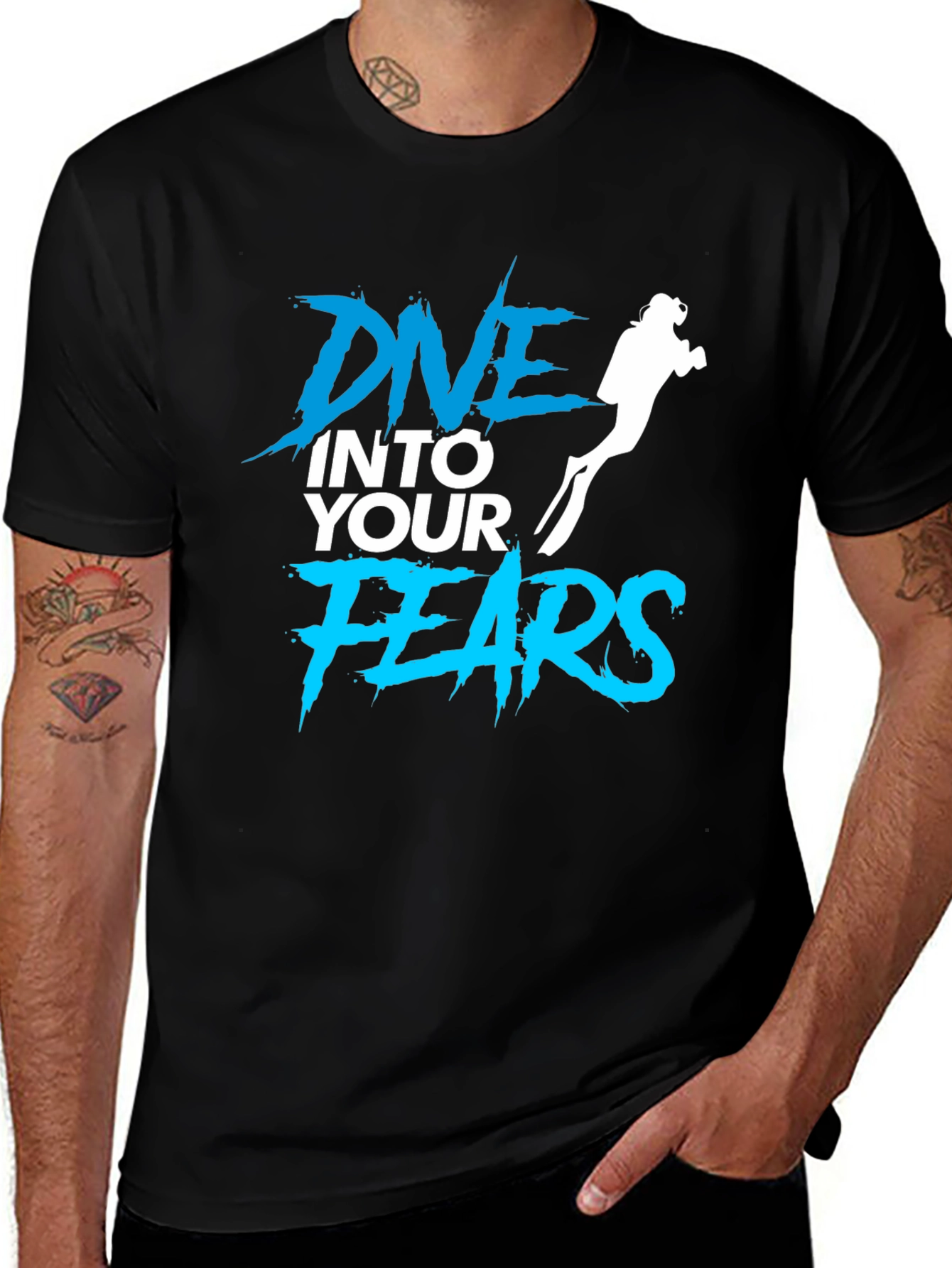 Dive Into Your Fears Graphic Tee